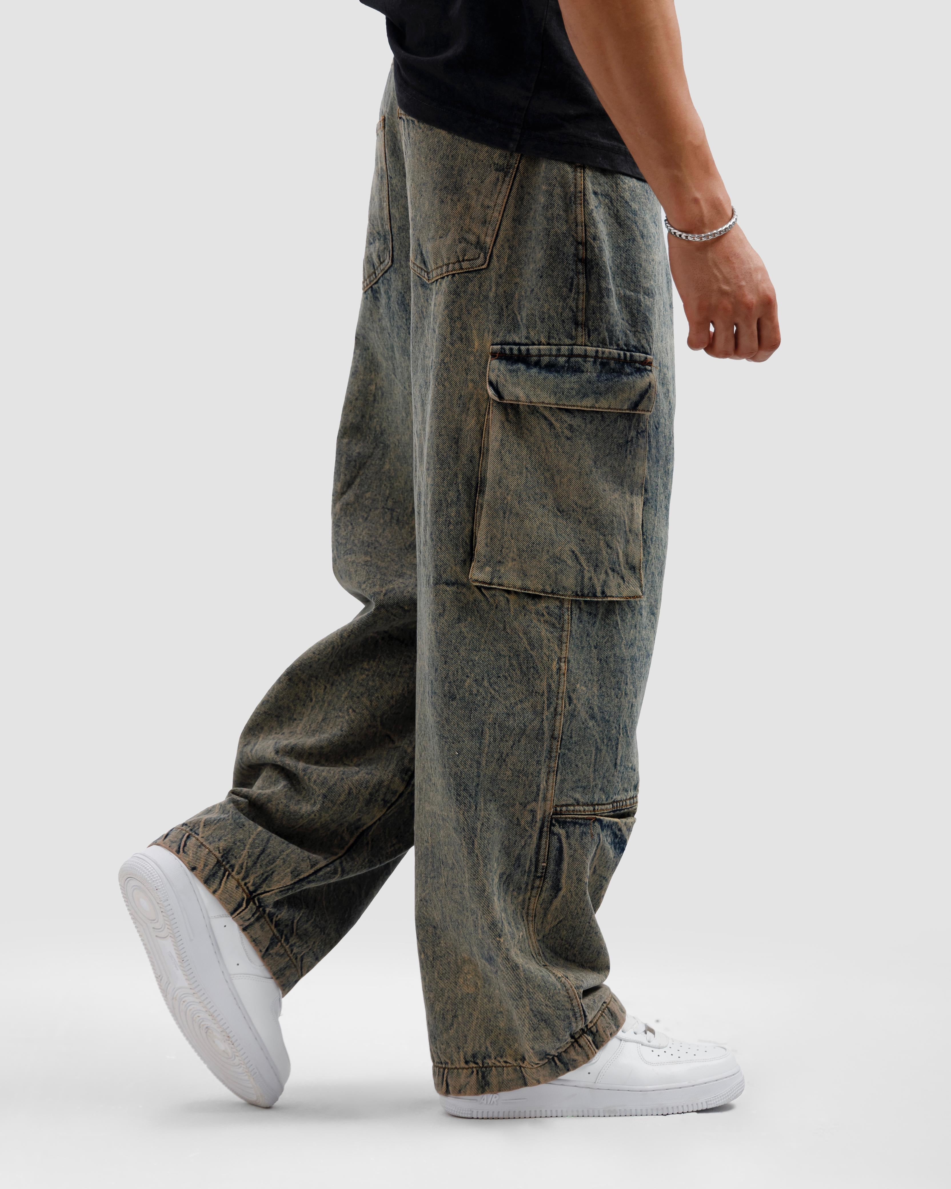 Detailed Cargo Jeans
