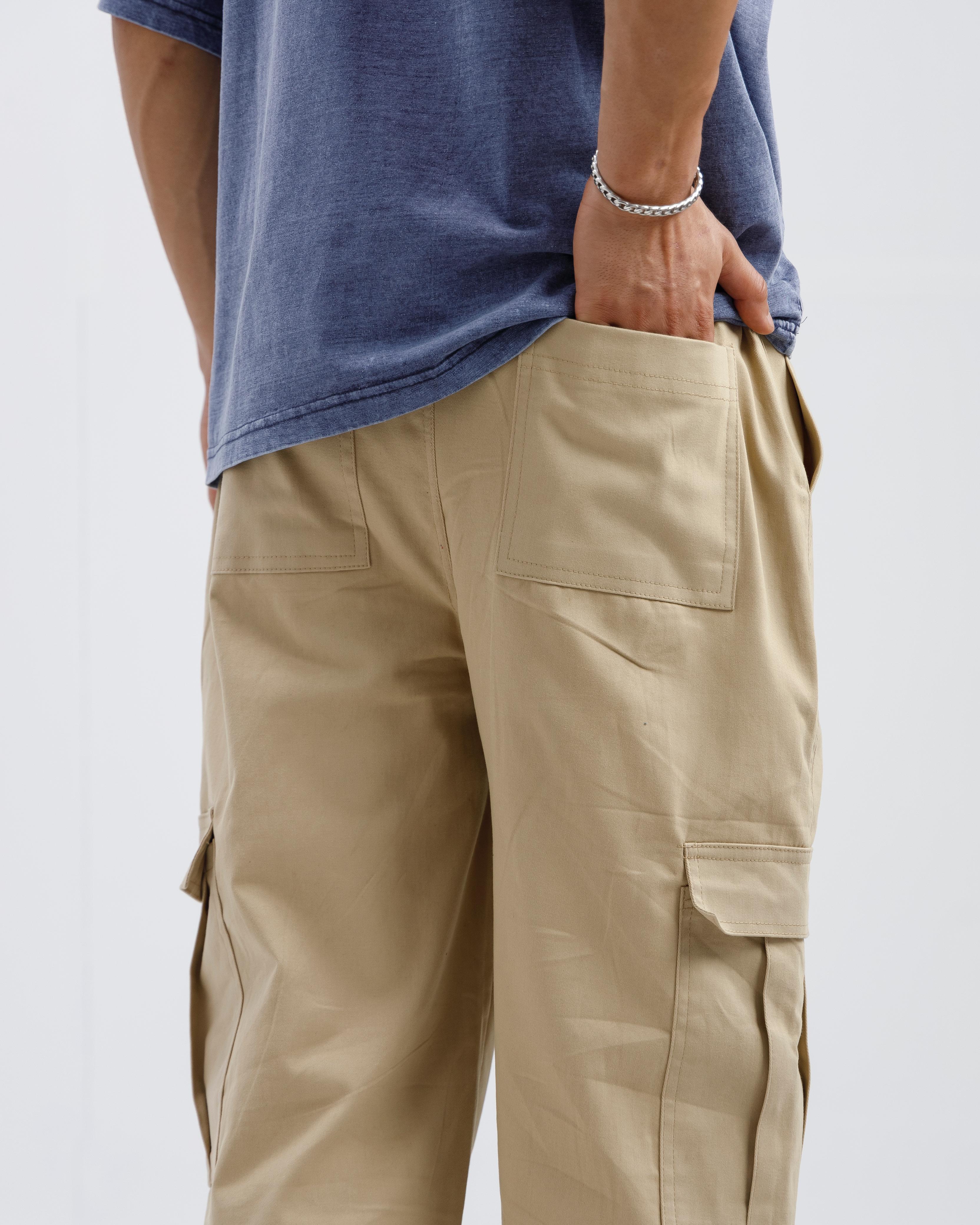 Beige Cargo Pants