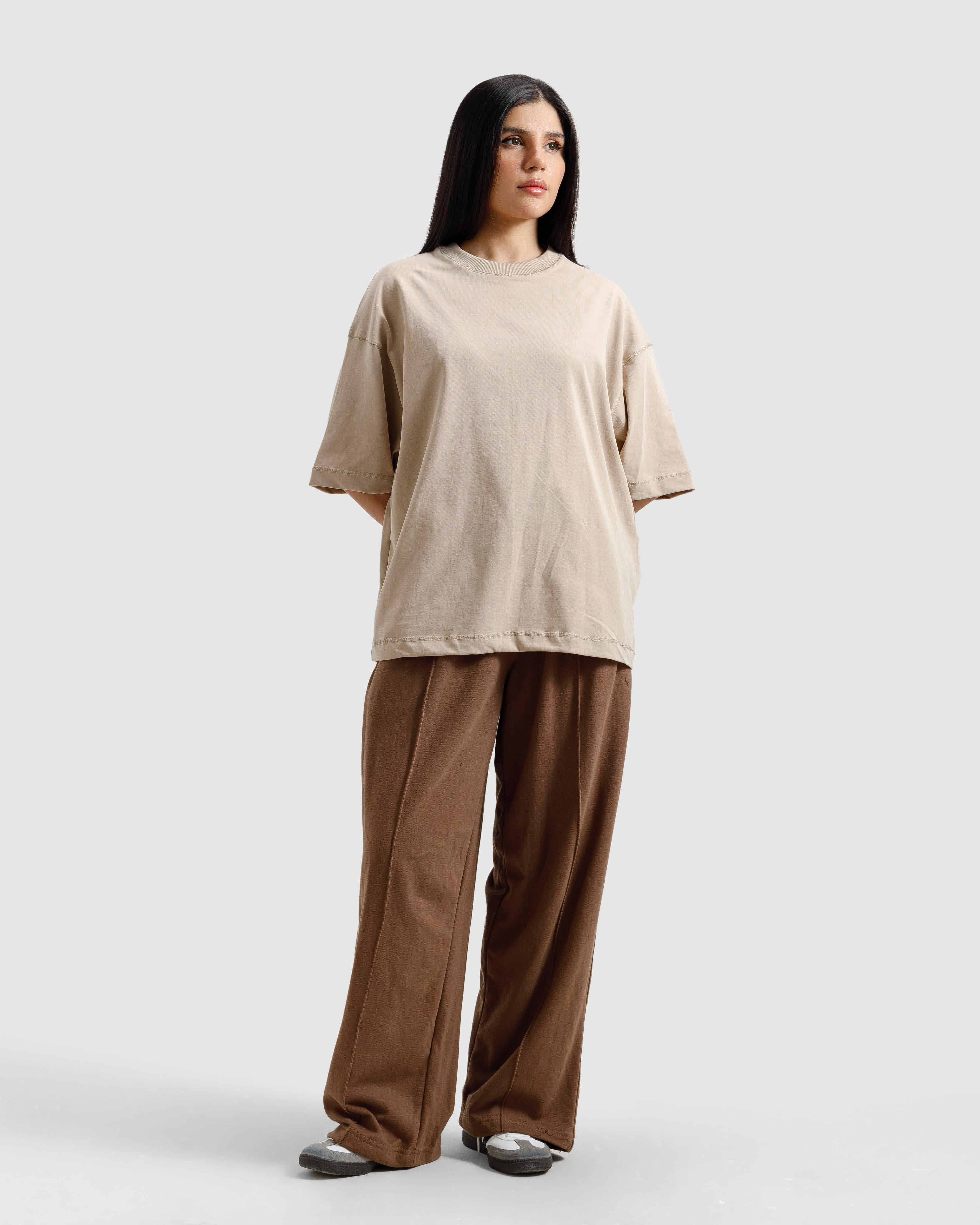 Boxy Seam Detail Basic Essential
