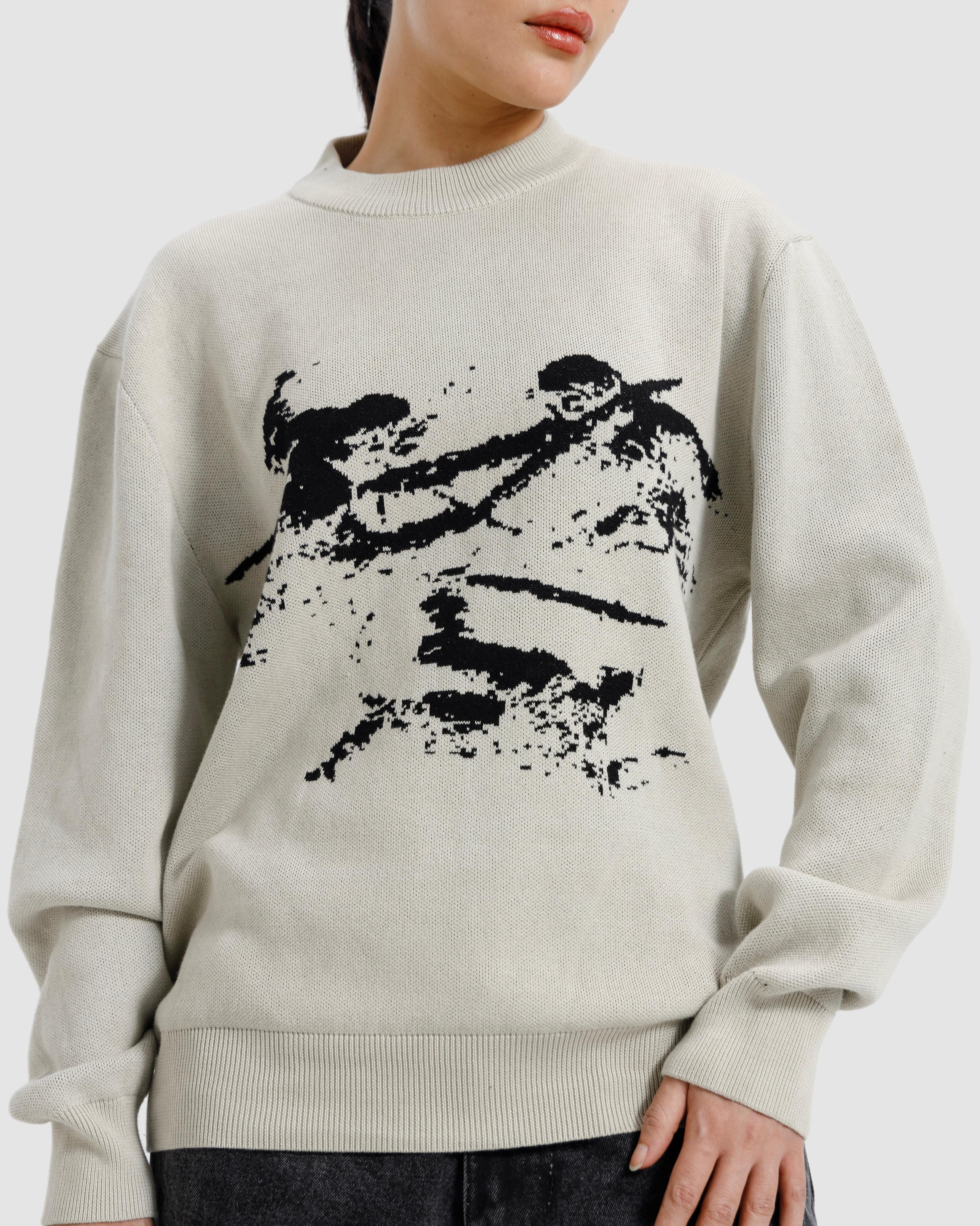 Cupid Jacquard Knitted Sweater