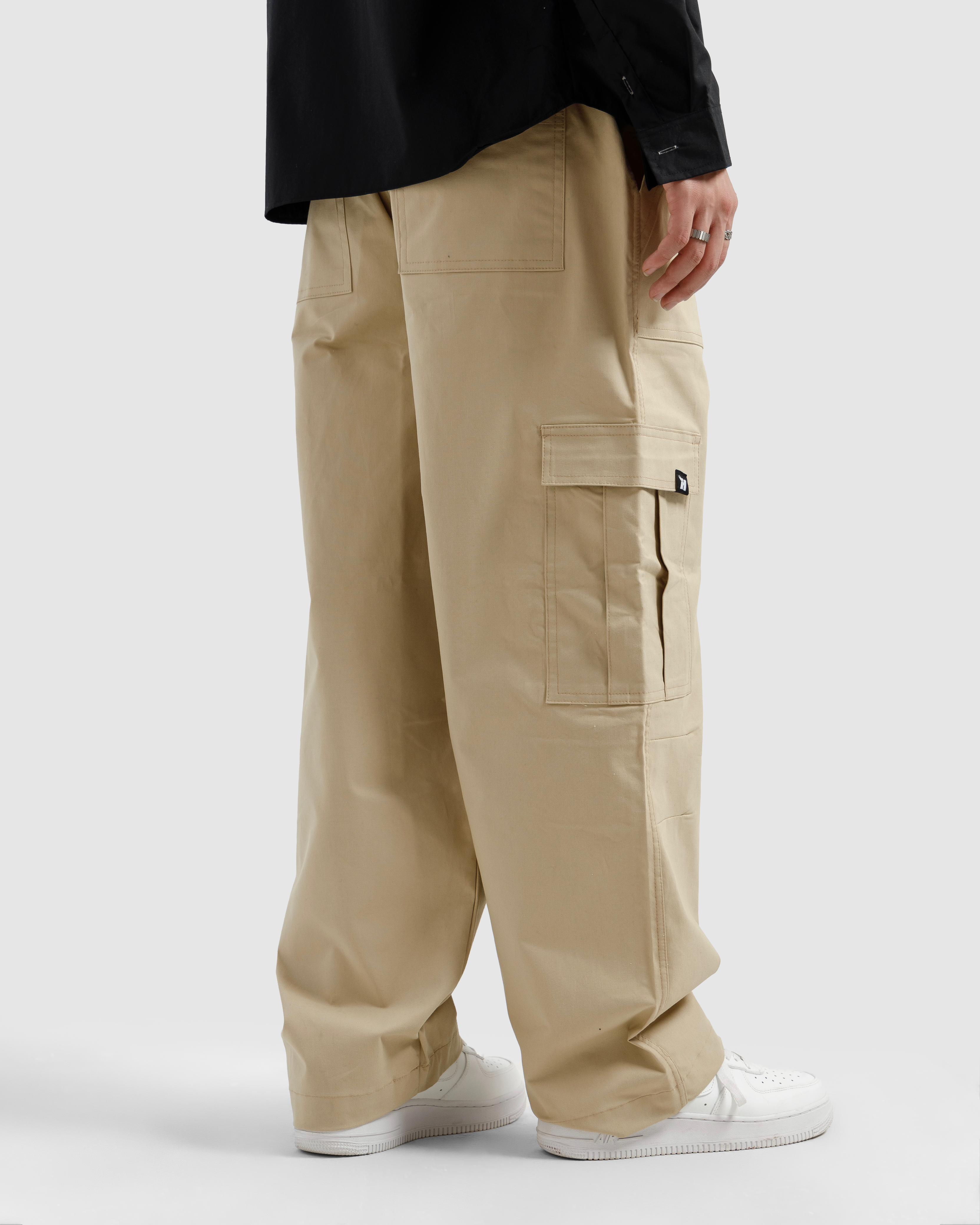 Beige Cargo Pants