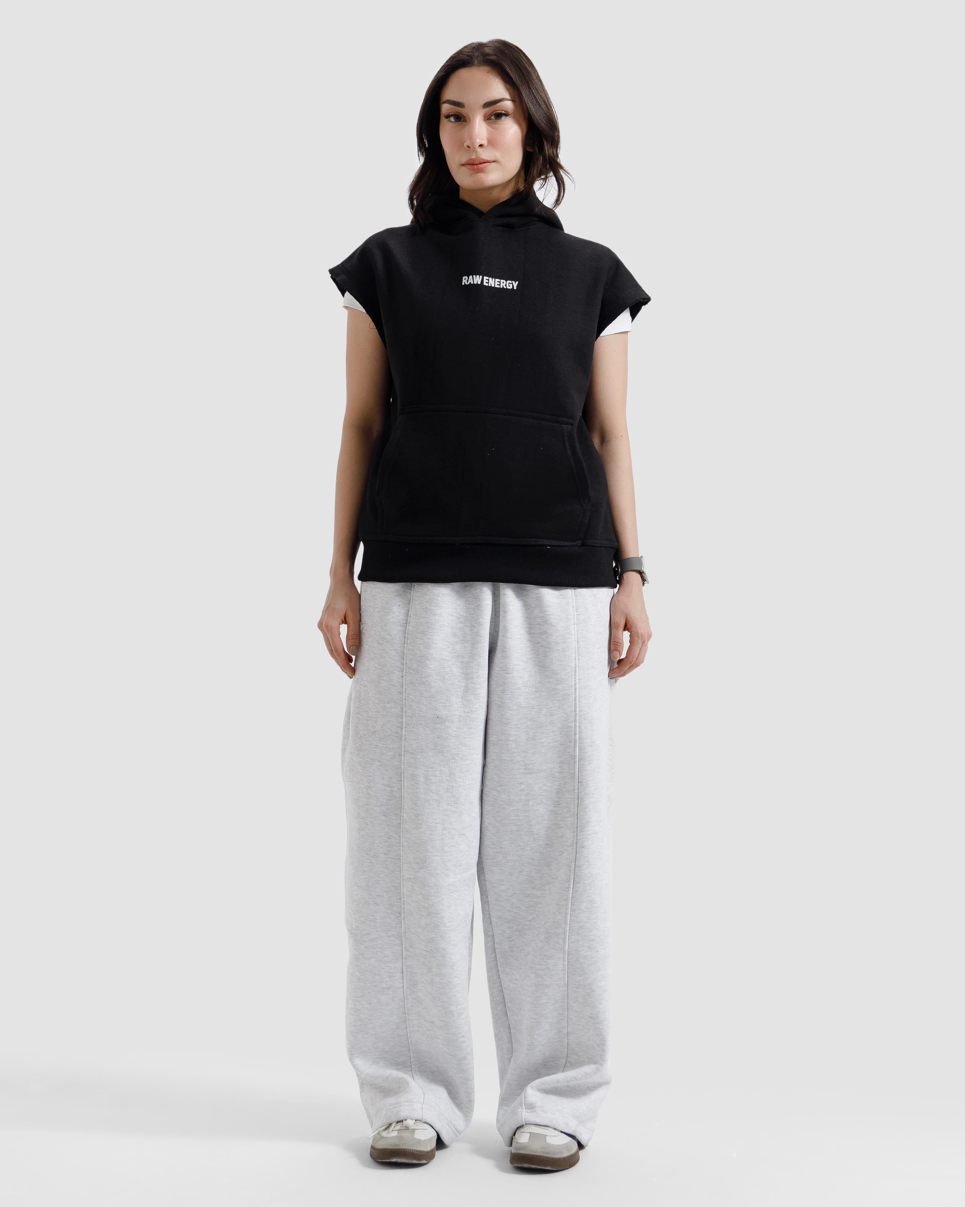 Sleeveless Raw Energy Hoodie