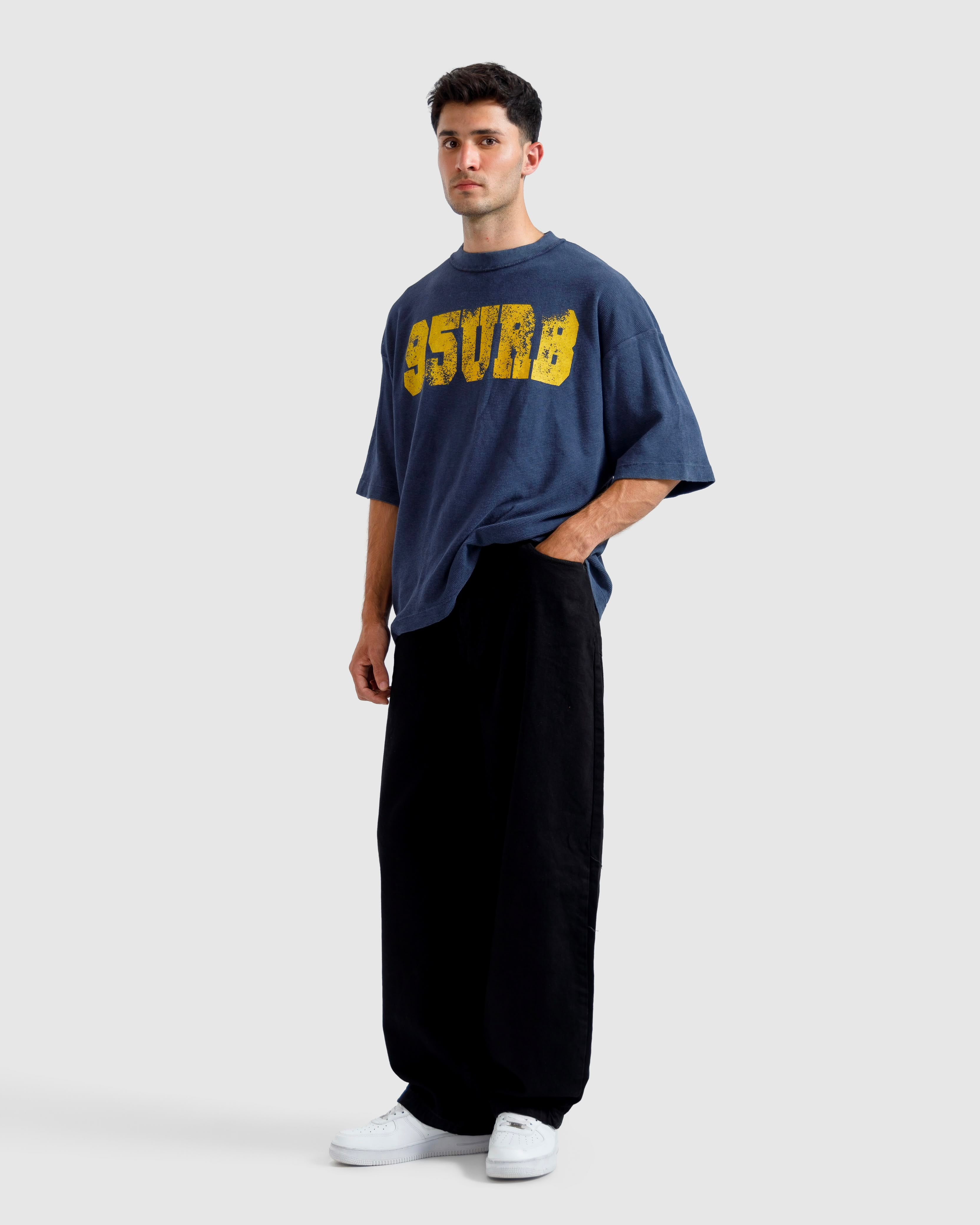 Washed Print Knit Tshirt