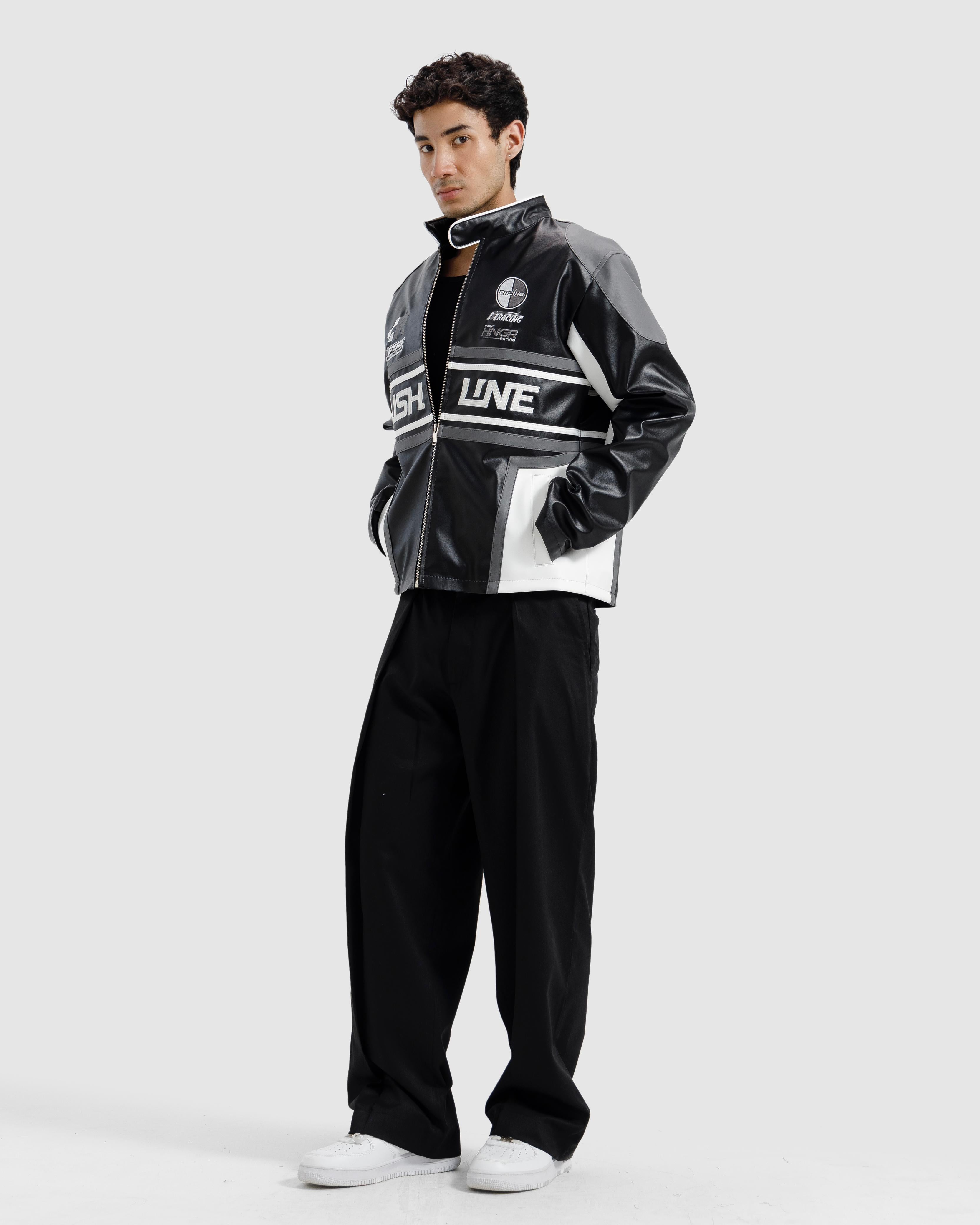 Faux Leather Biker Jacket