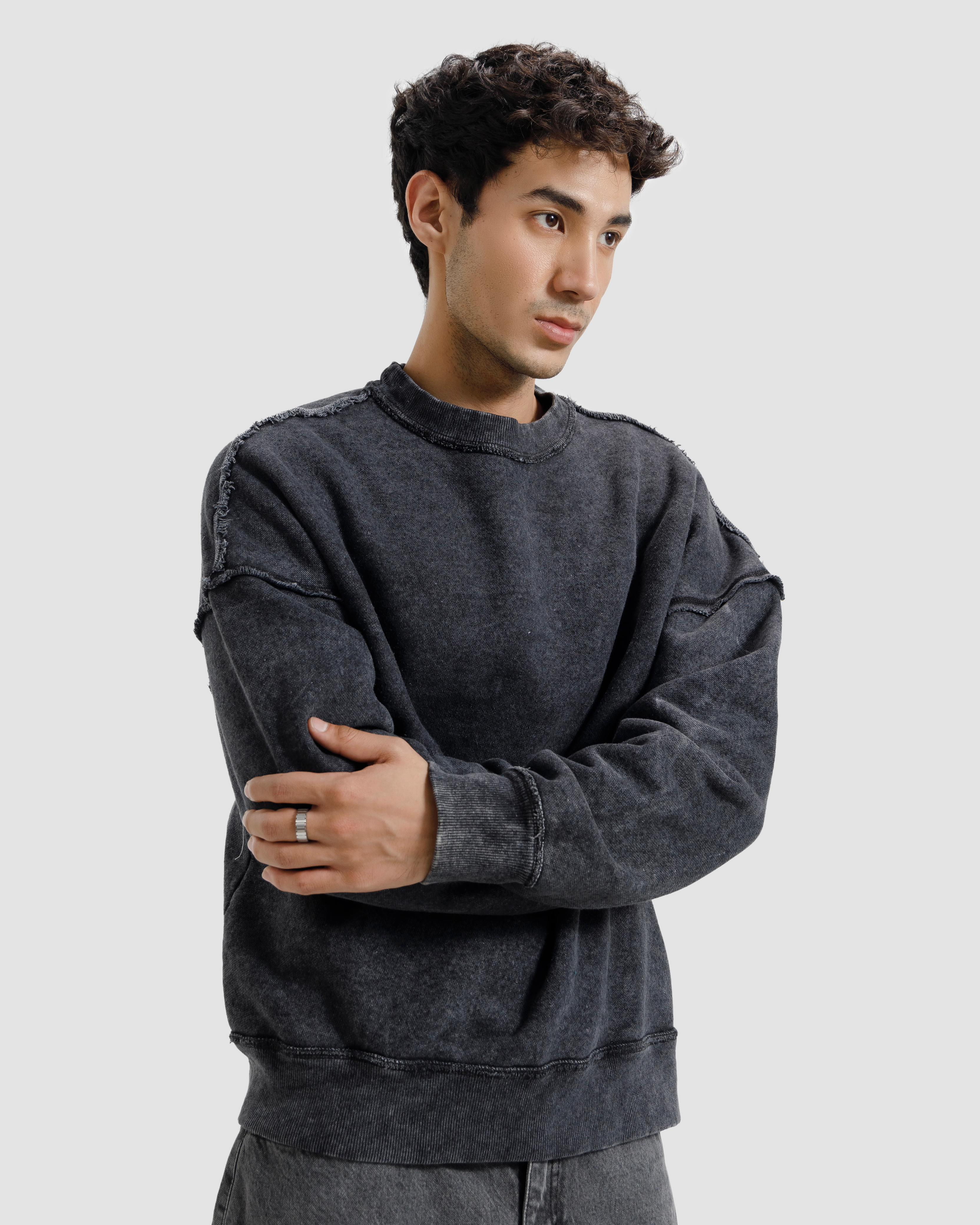 Raw Details Washed Boxy Sweatshirt