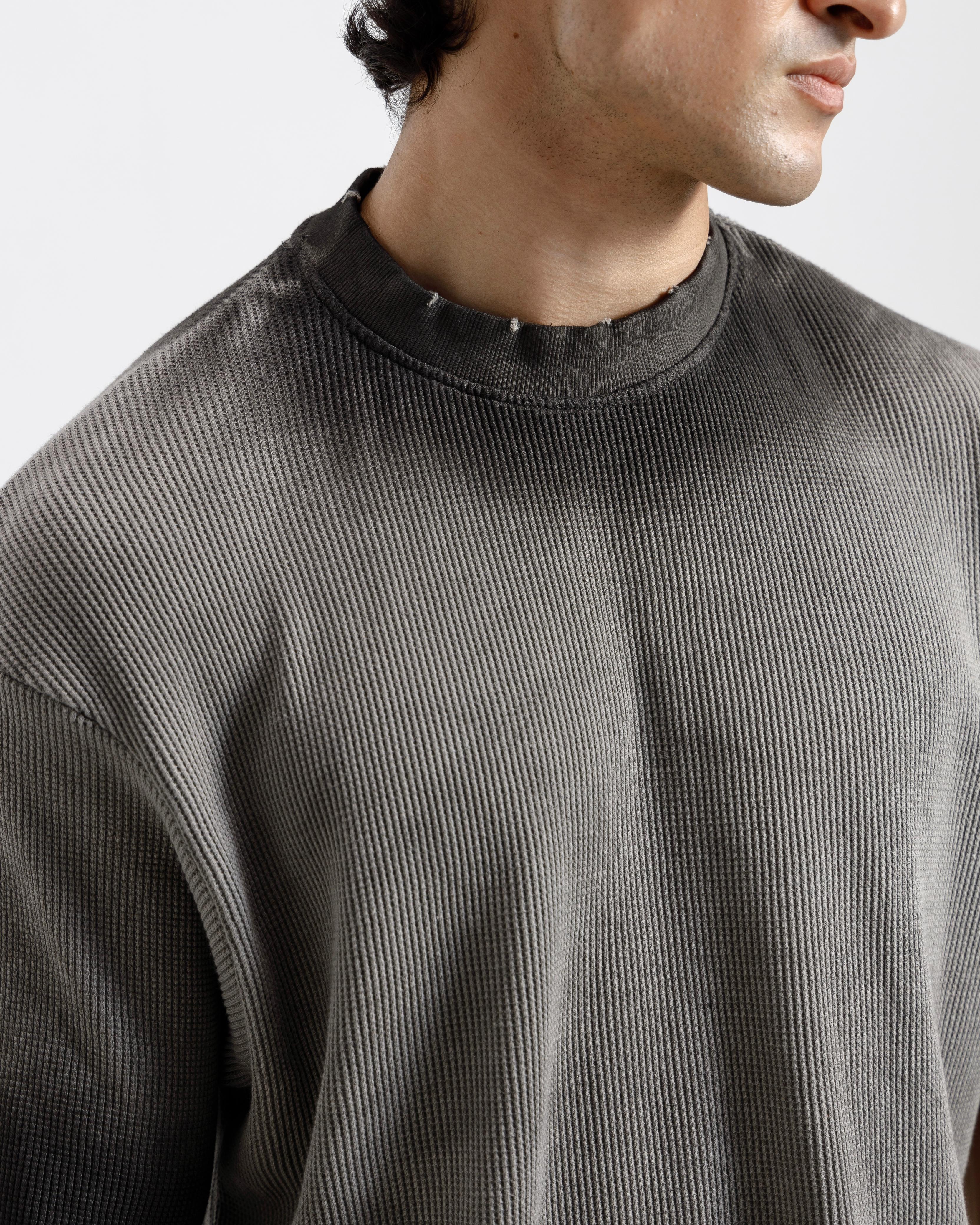 Washed Waffle Knit Essential Tshirt