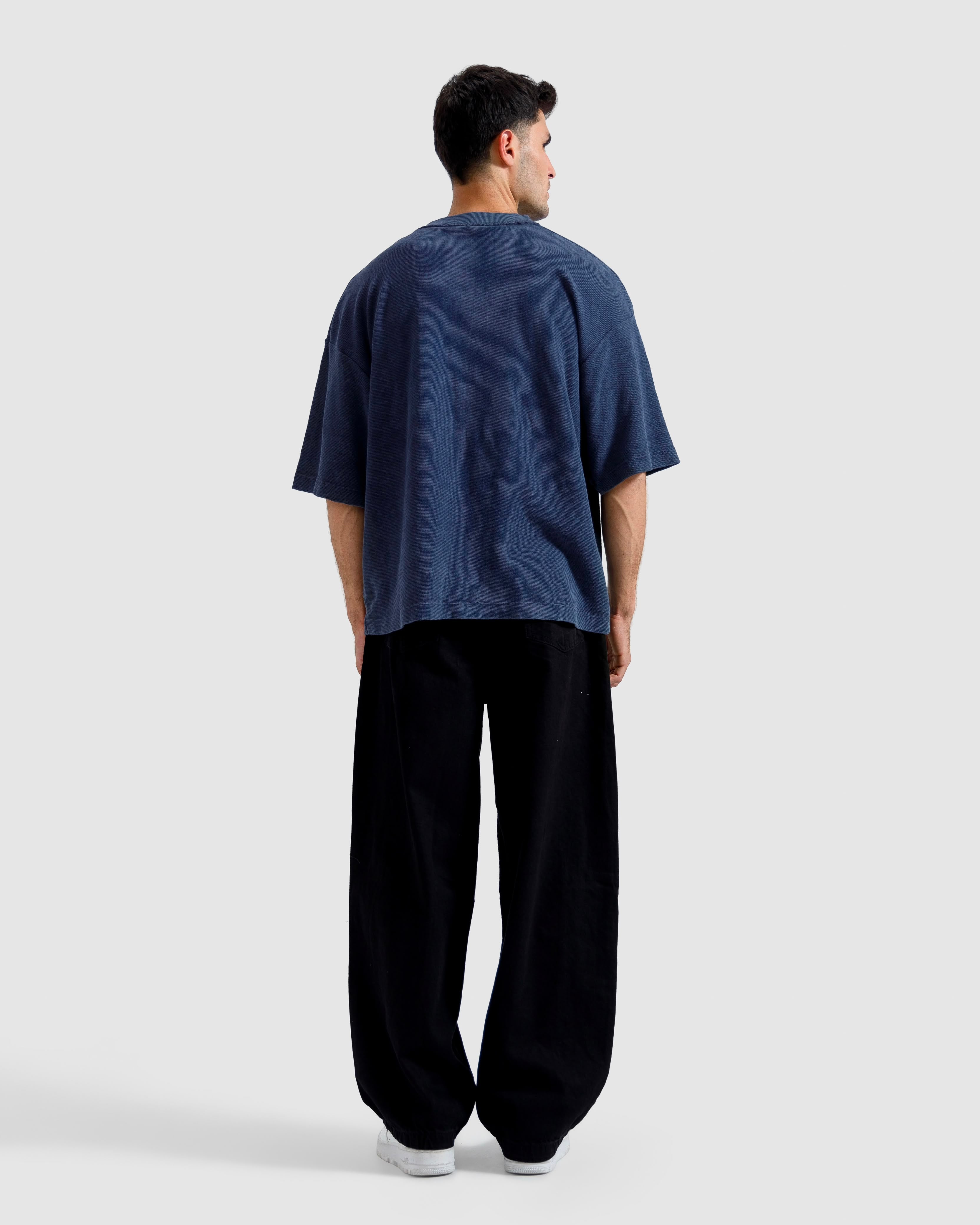 Washed Print Knit Tshirt