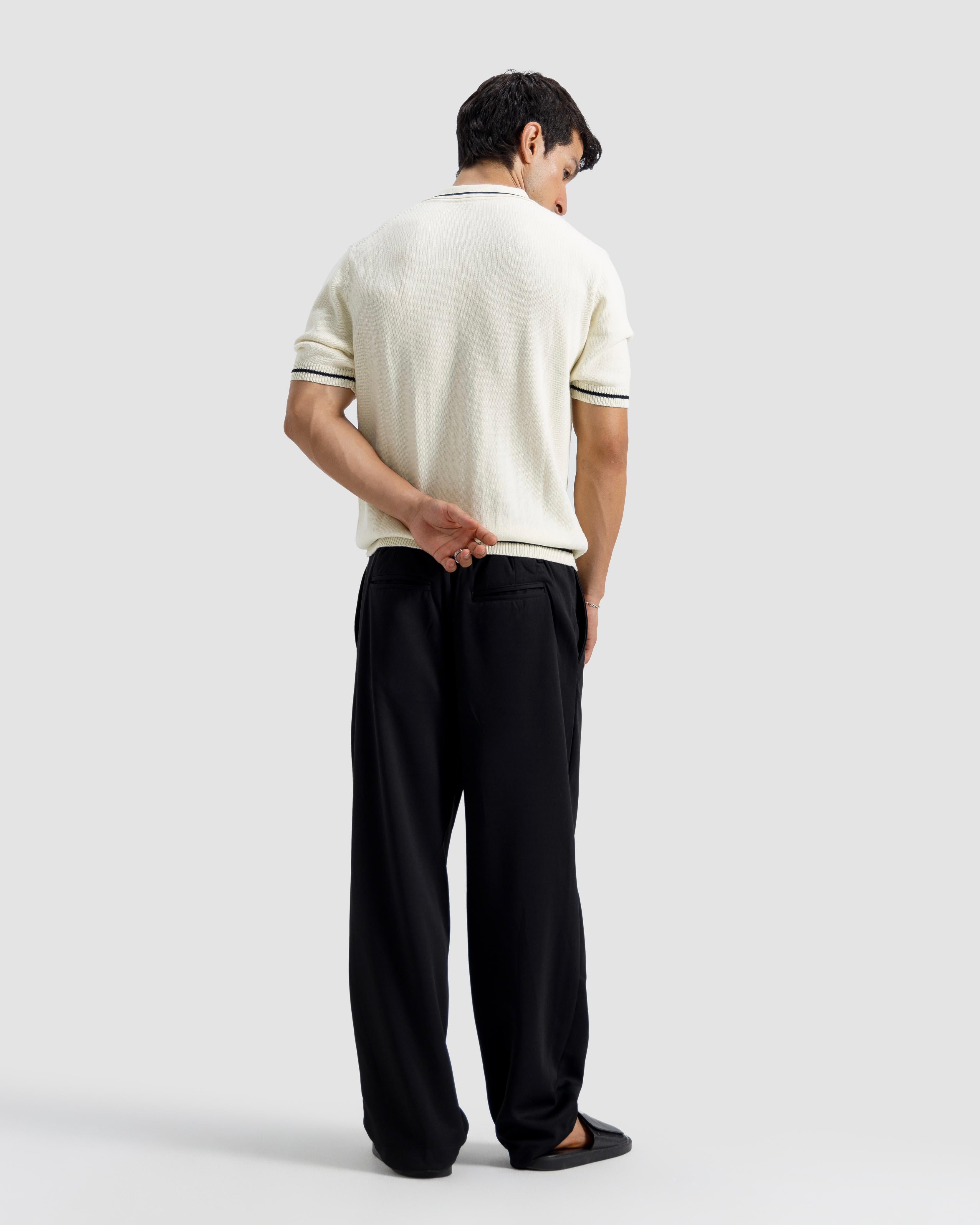 Cable Knit Polo