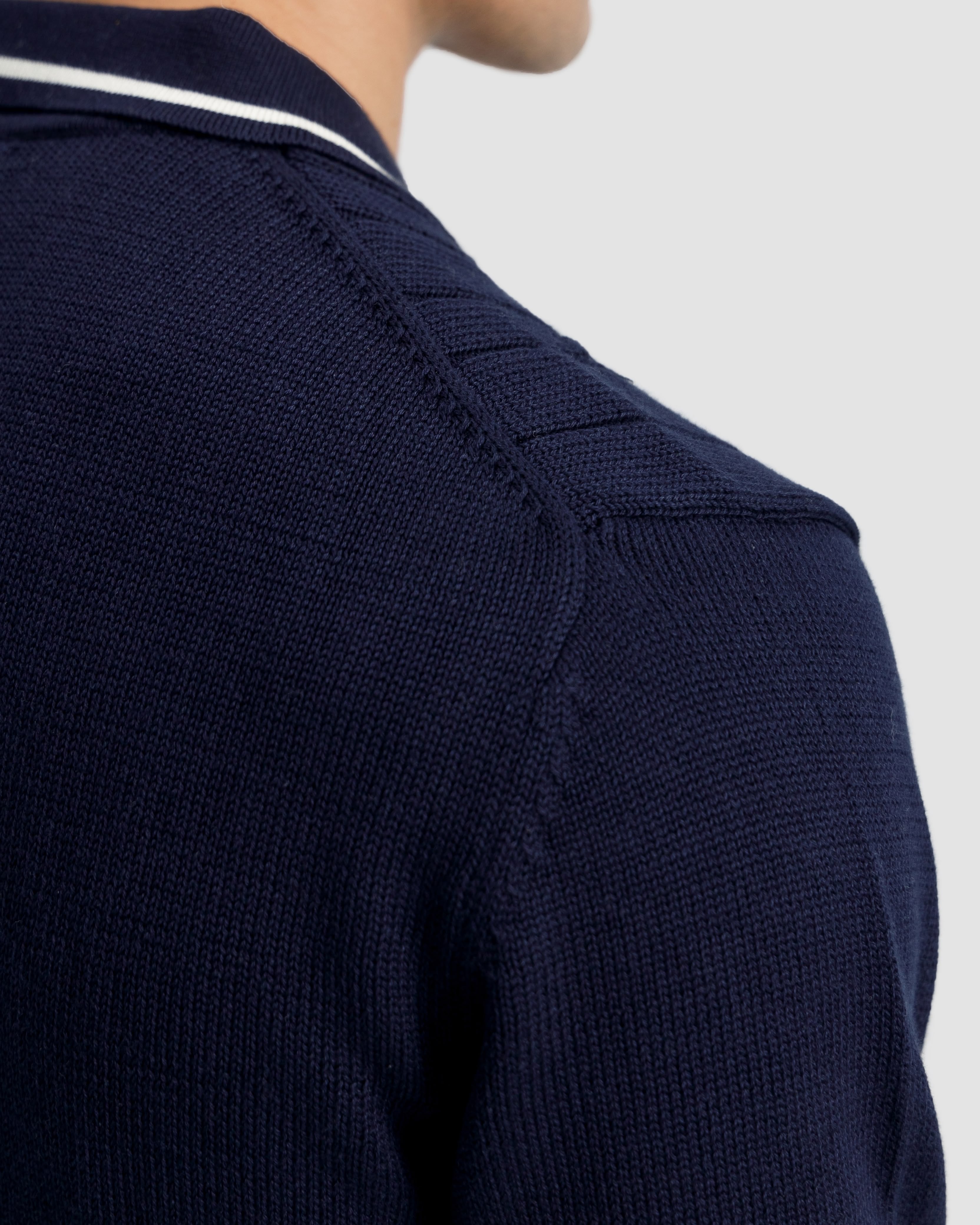 Cable Knit Polo
