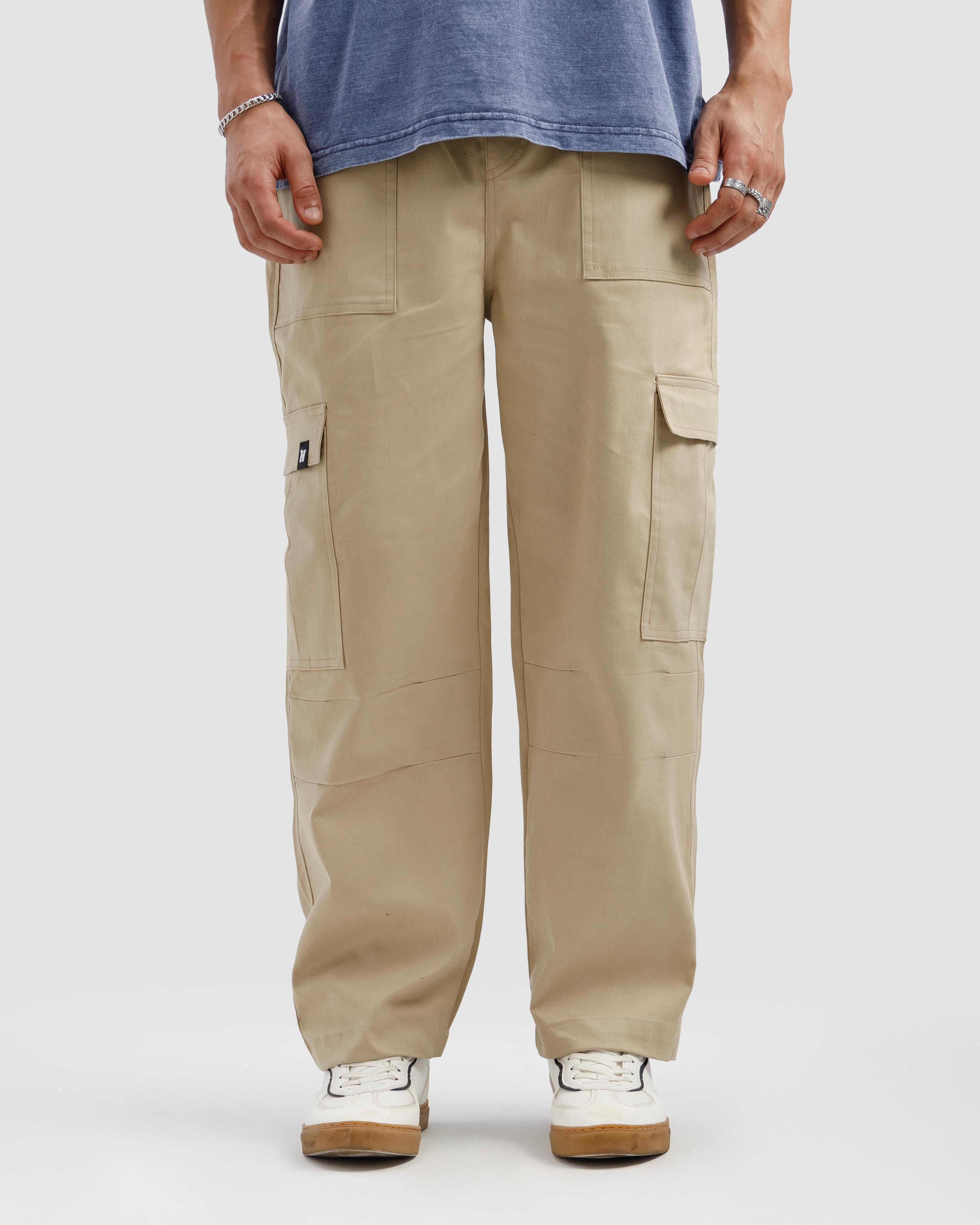 Beige Cargo Pants
