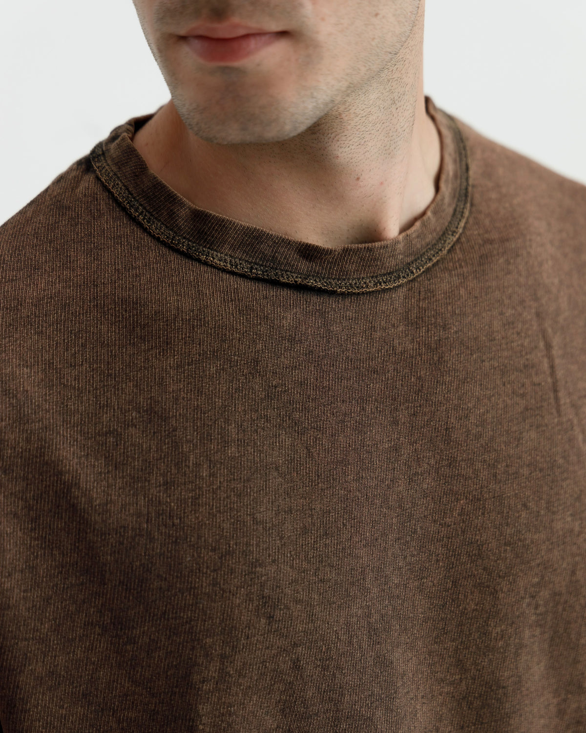 Washed Knit Basic Essential Tshirt
