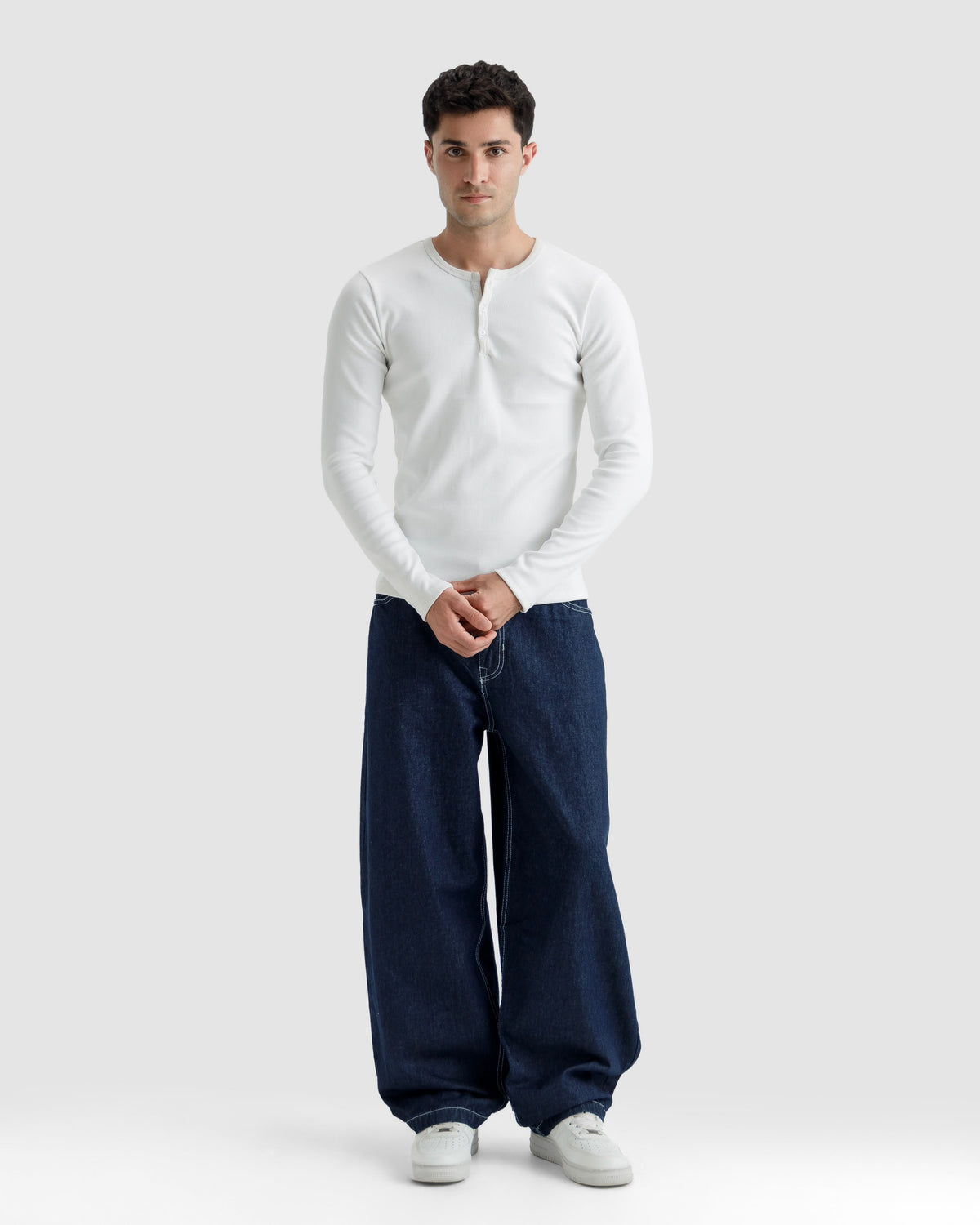 Ribbed Henley Tshirt