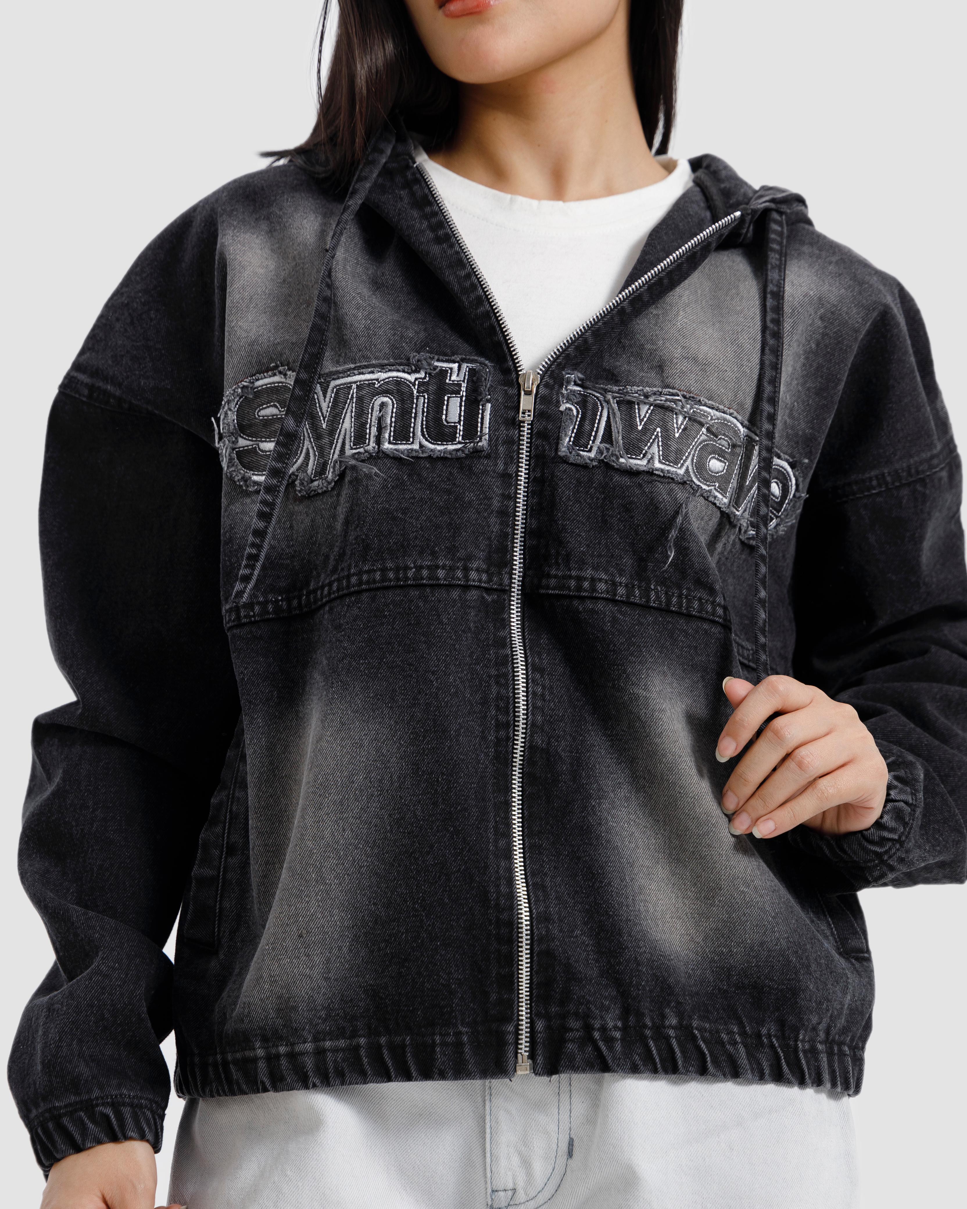 Washed Hooded Denim Jacket