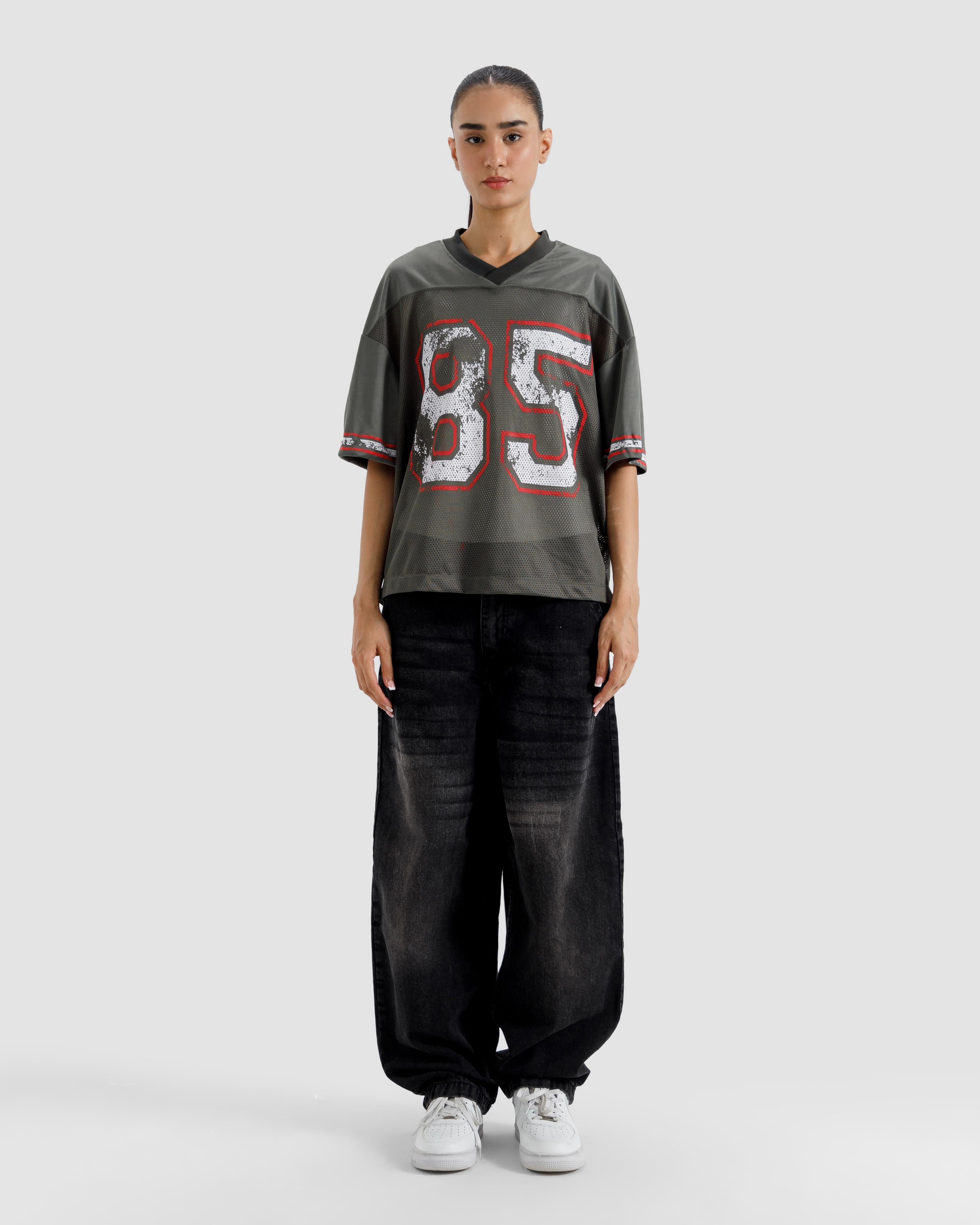 85 Varsity Print Mesh Tshirt
