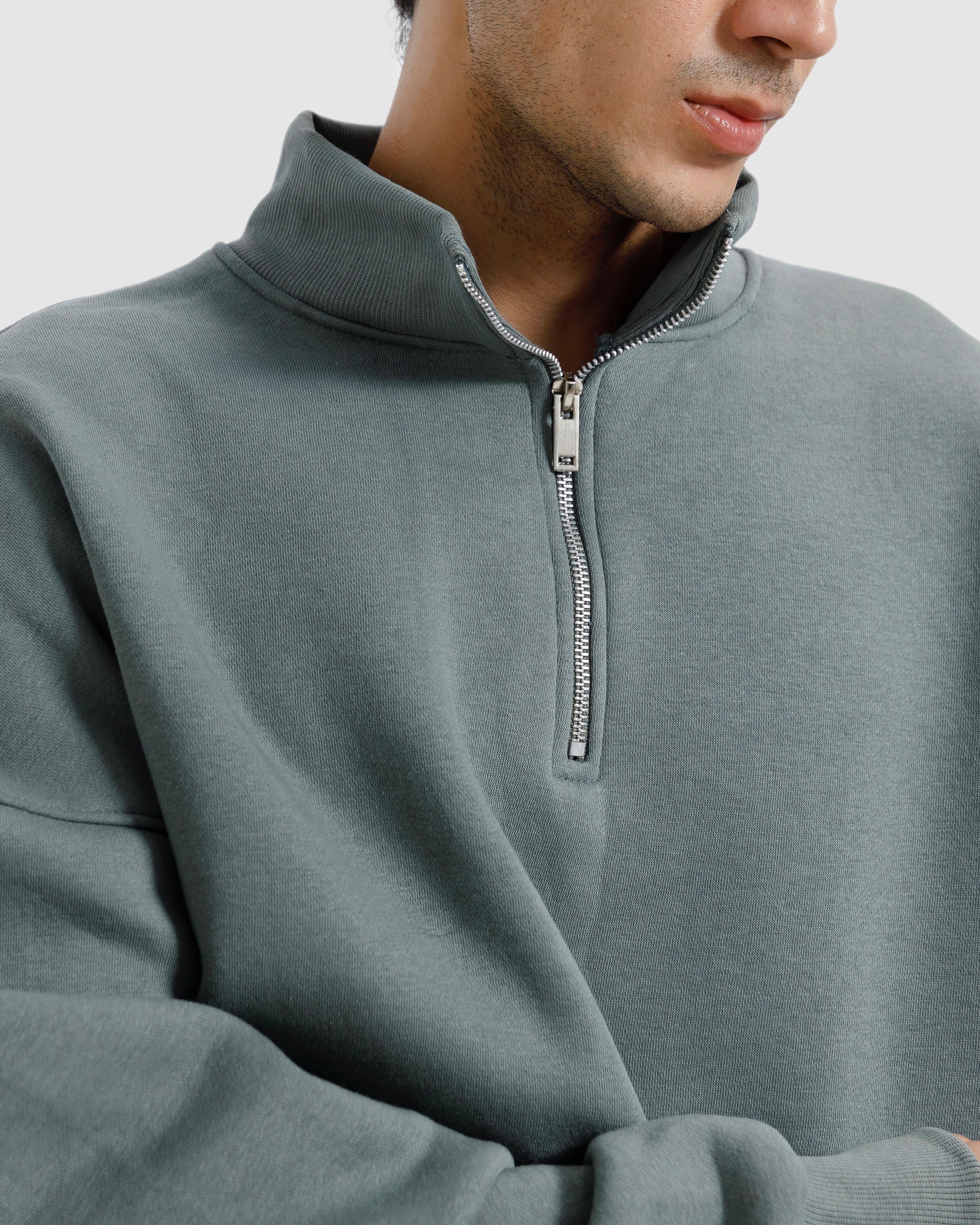 Basic Quarter-Zip Sweatshirt