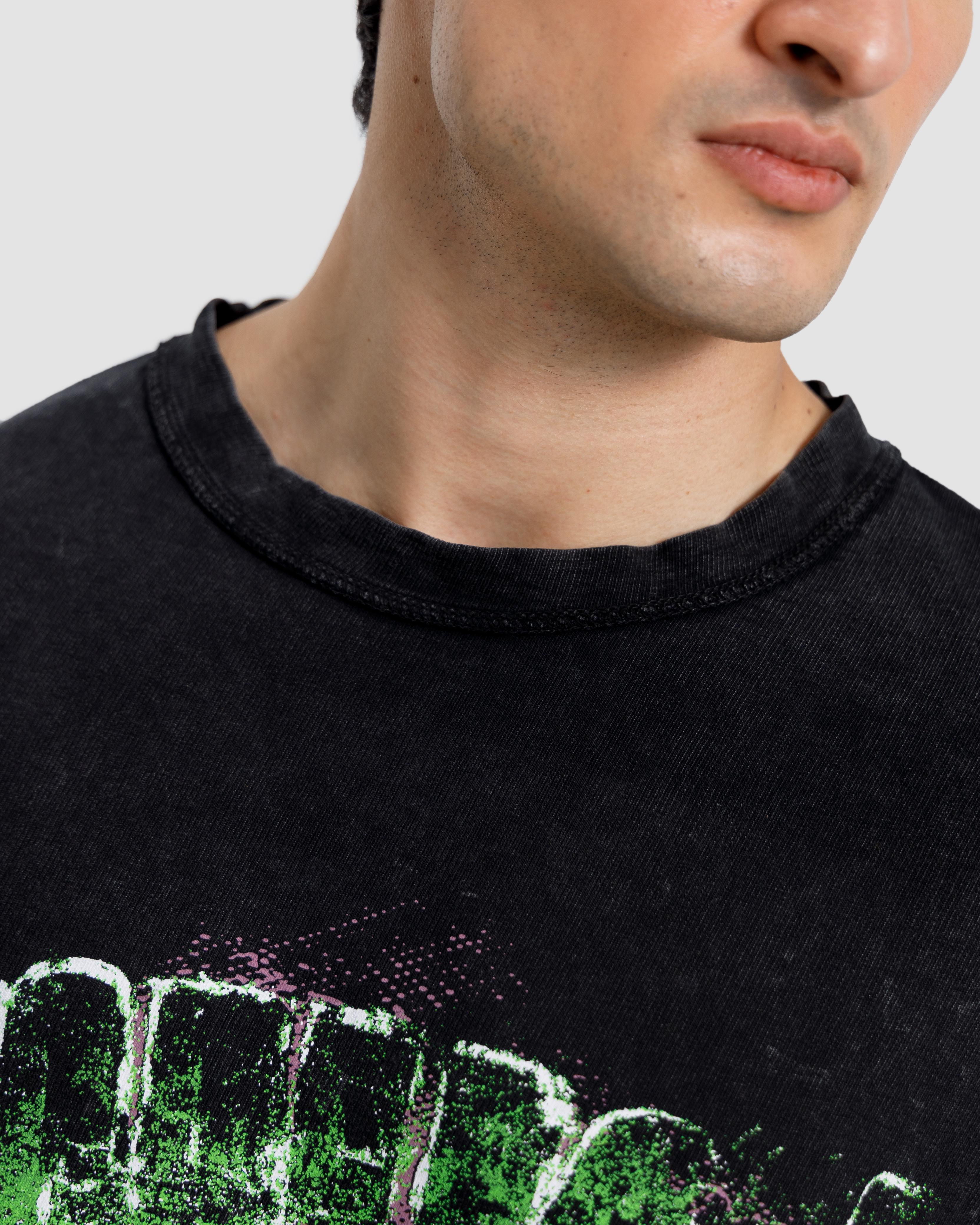 Washed Print Knit Tshirt