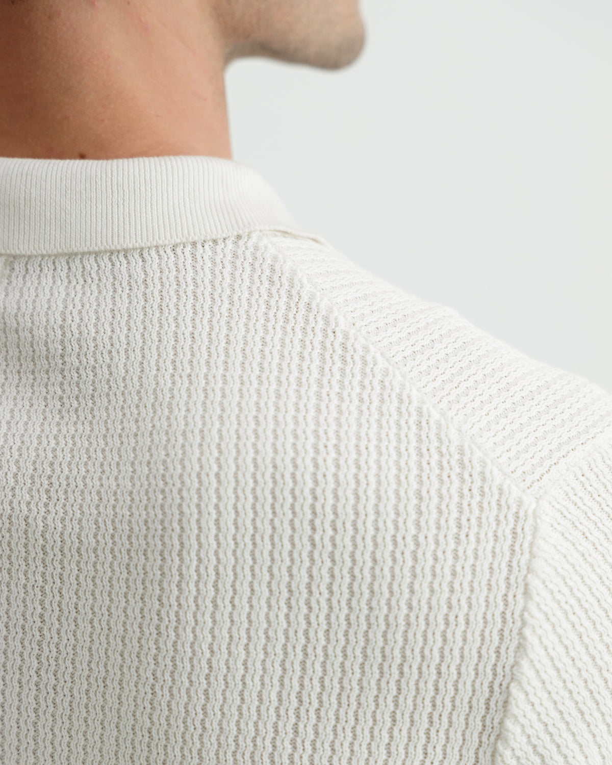 Textured Knit Polo