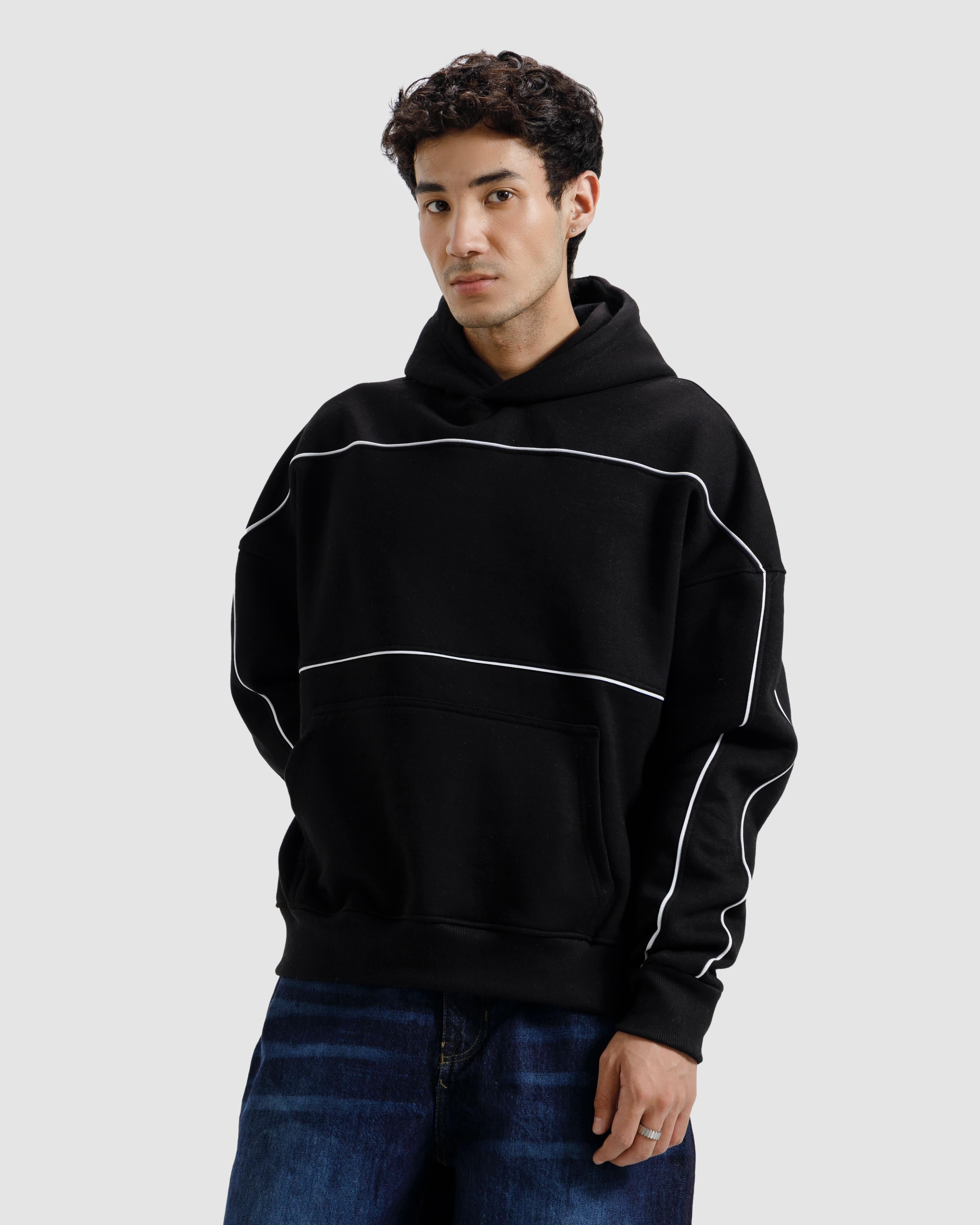 Pipping Detail Hoodie