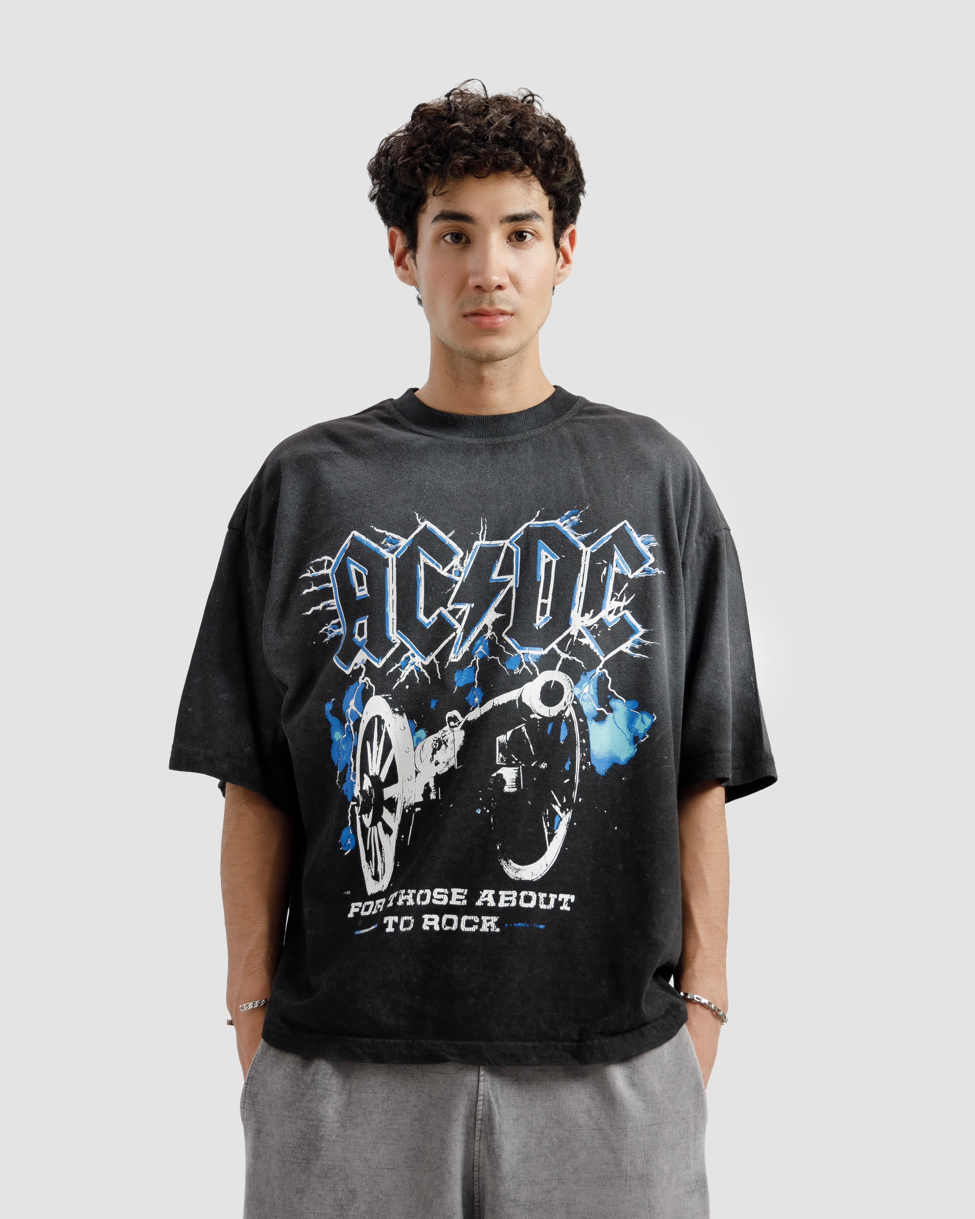Washed Faded ACDC Tshirt