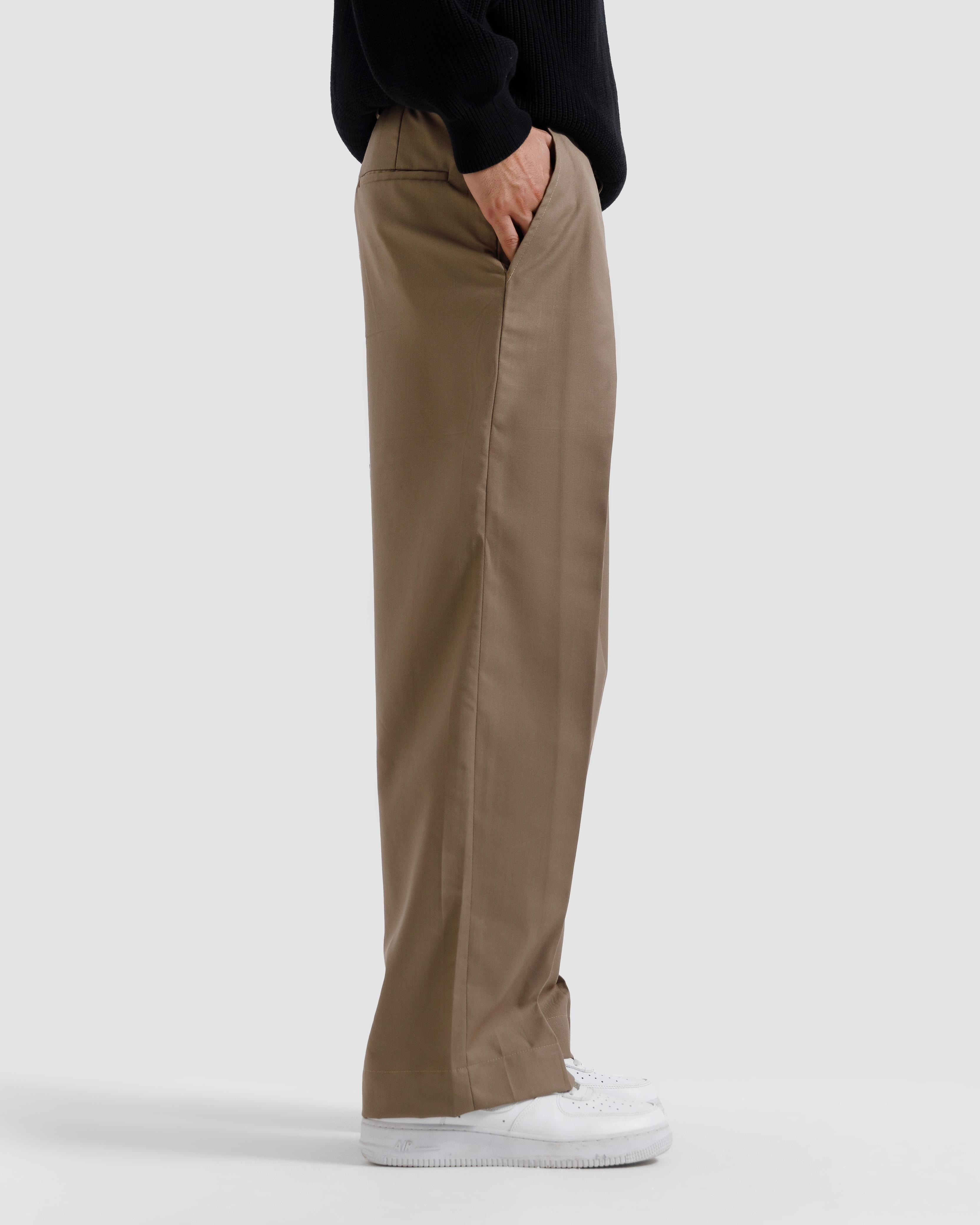 Tailored Pinstriped Pleated Pants