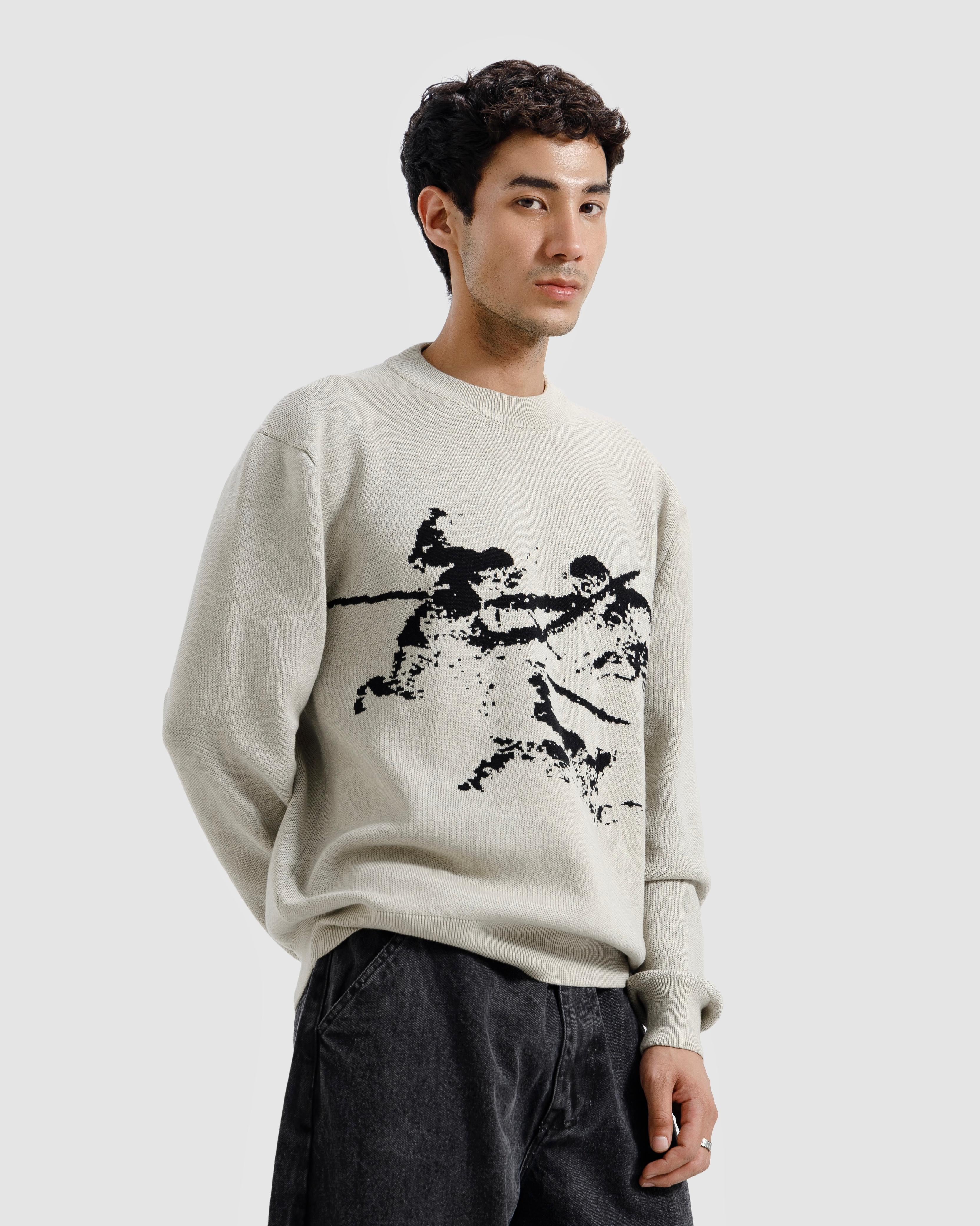 Cupid Jacquard Knitted Sweater