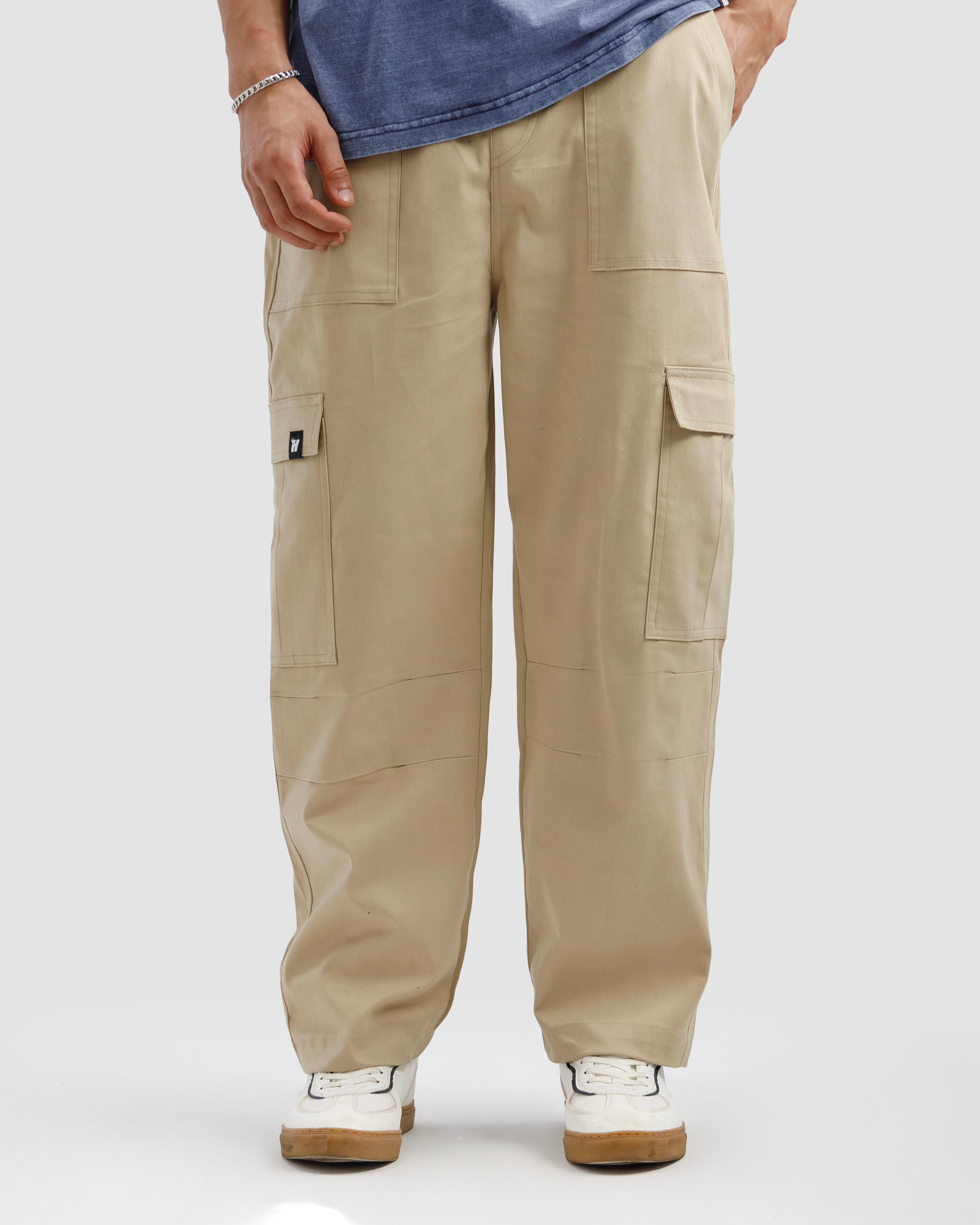 Beige Cargo Pants