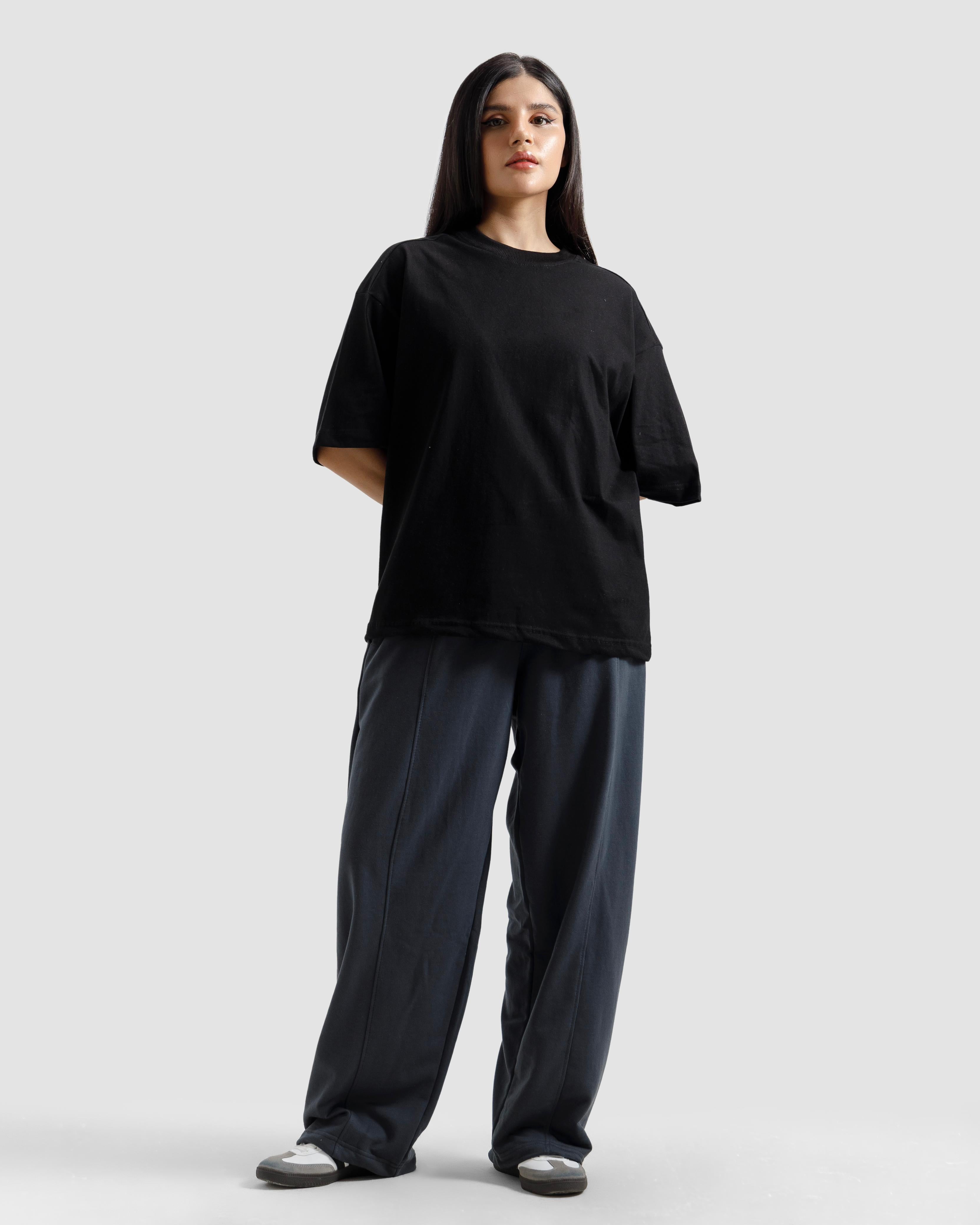 Boxy Shoulder Detail Basic Essential