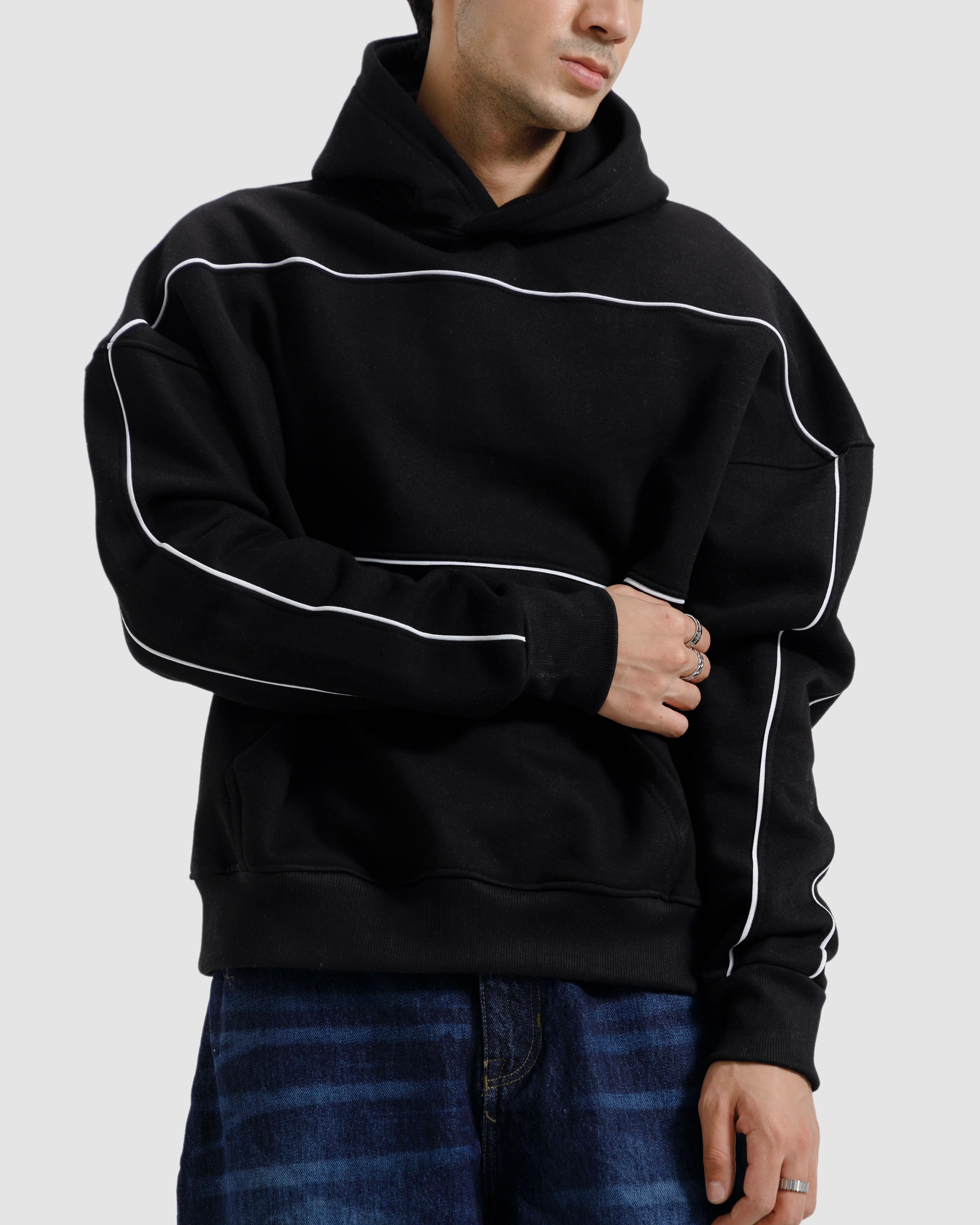 Pipping Detail Hoodie