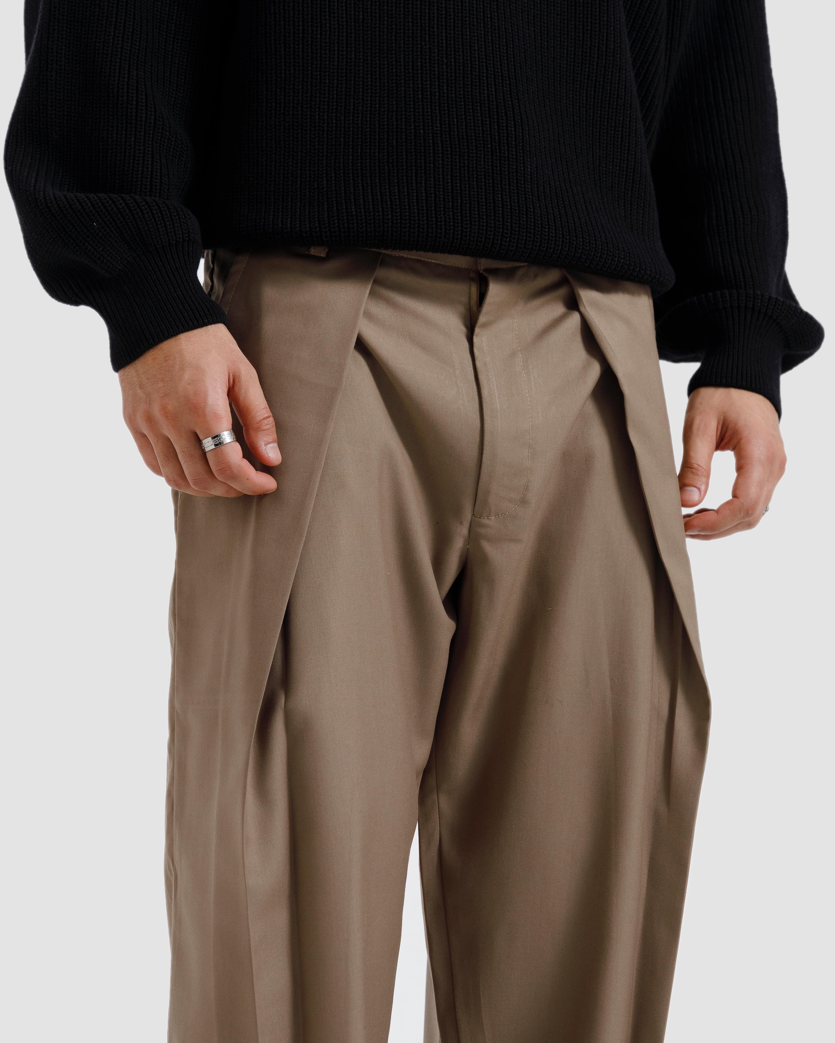 Tailored Pinstriped Pleated Pants