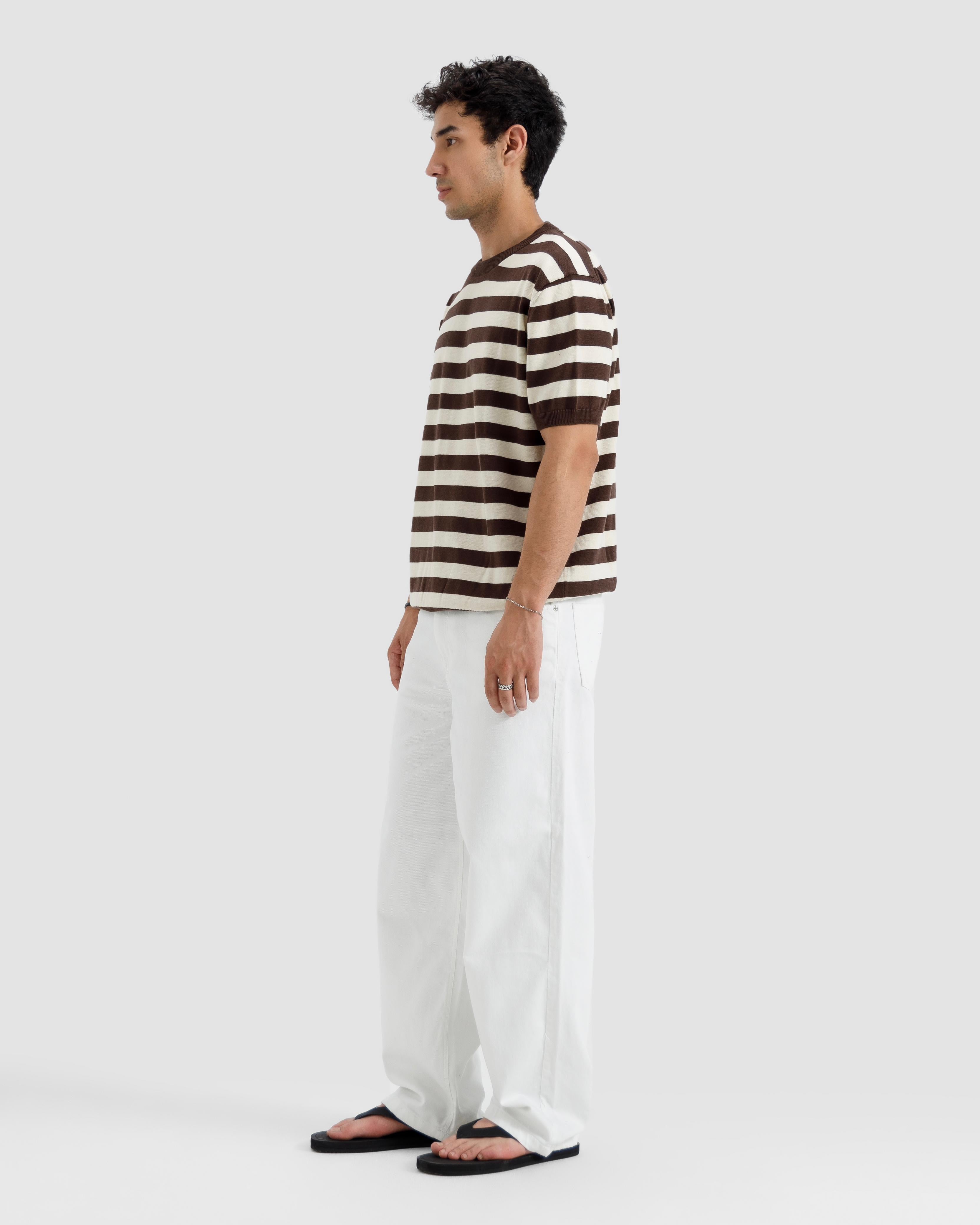 Striped Knit Basic Essential