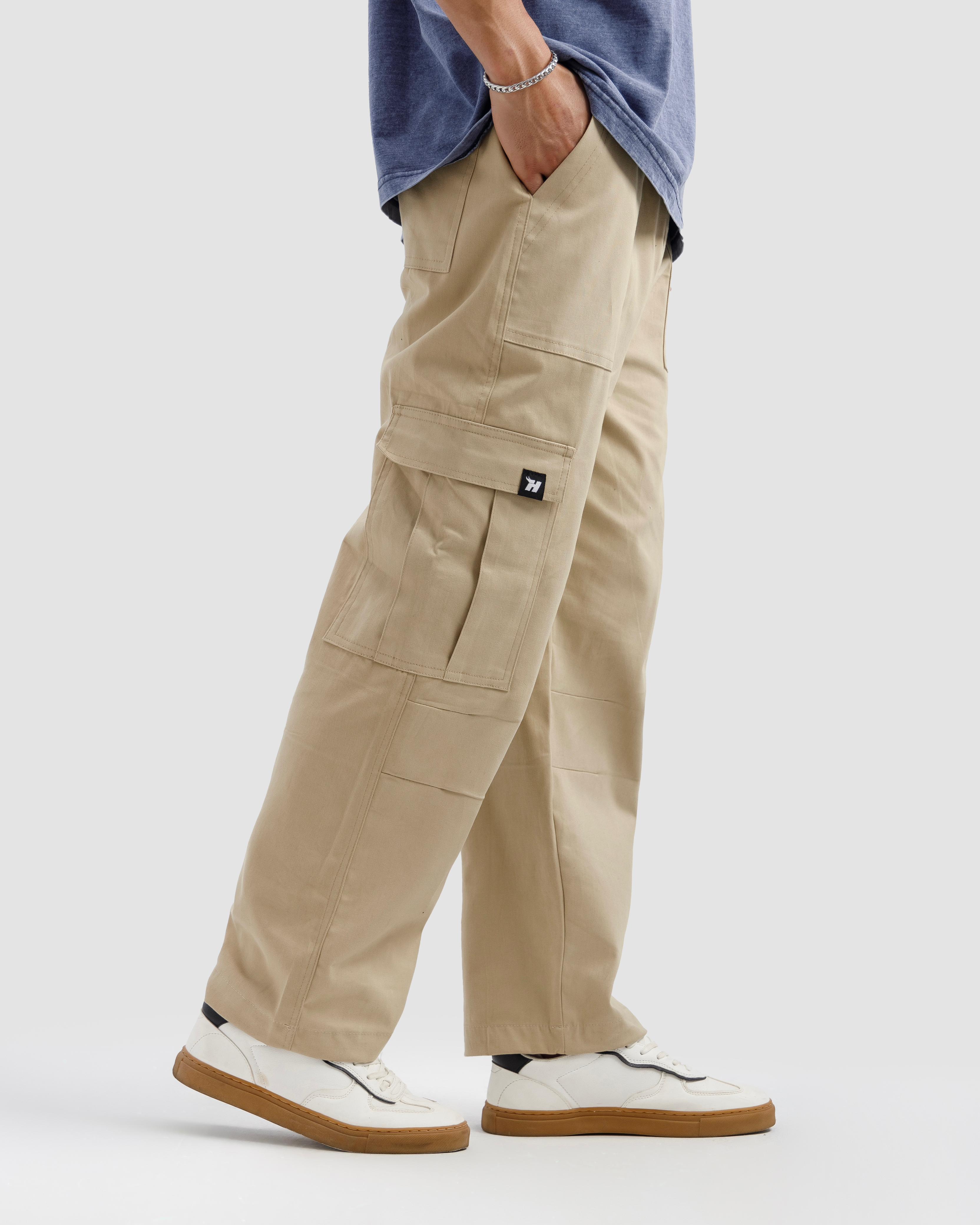Beige Cargo Pants