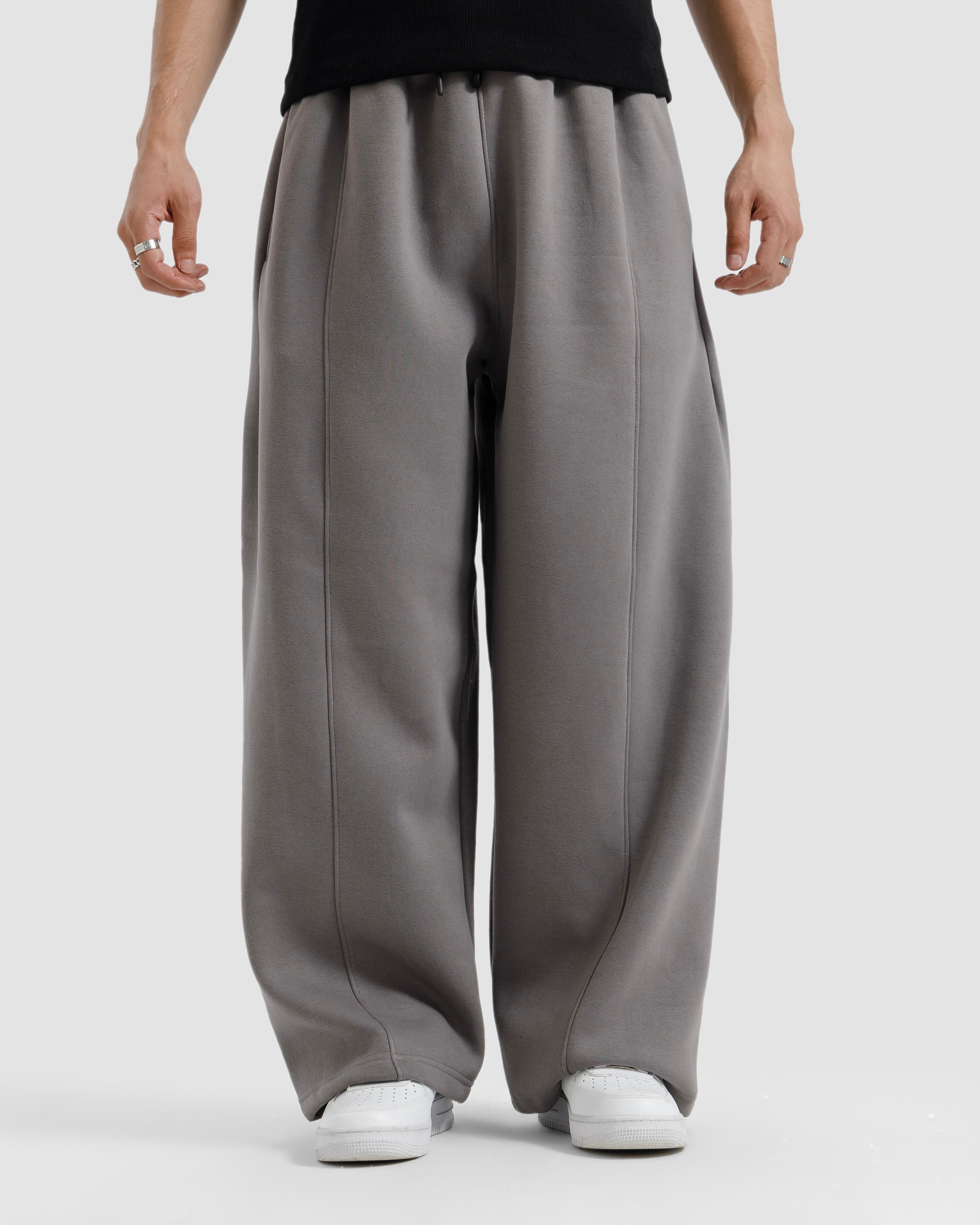 Straight-Leg Baggy Trousers