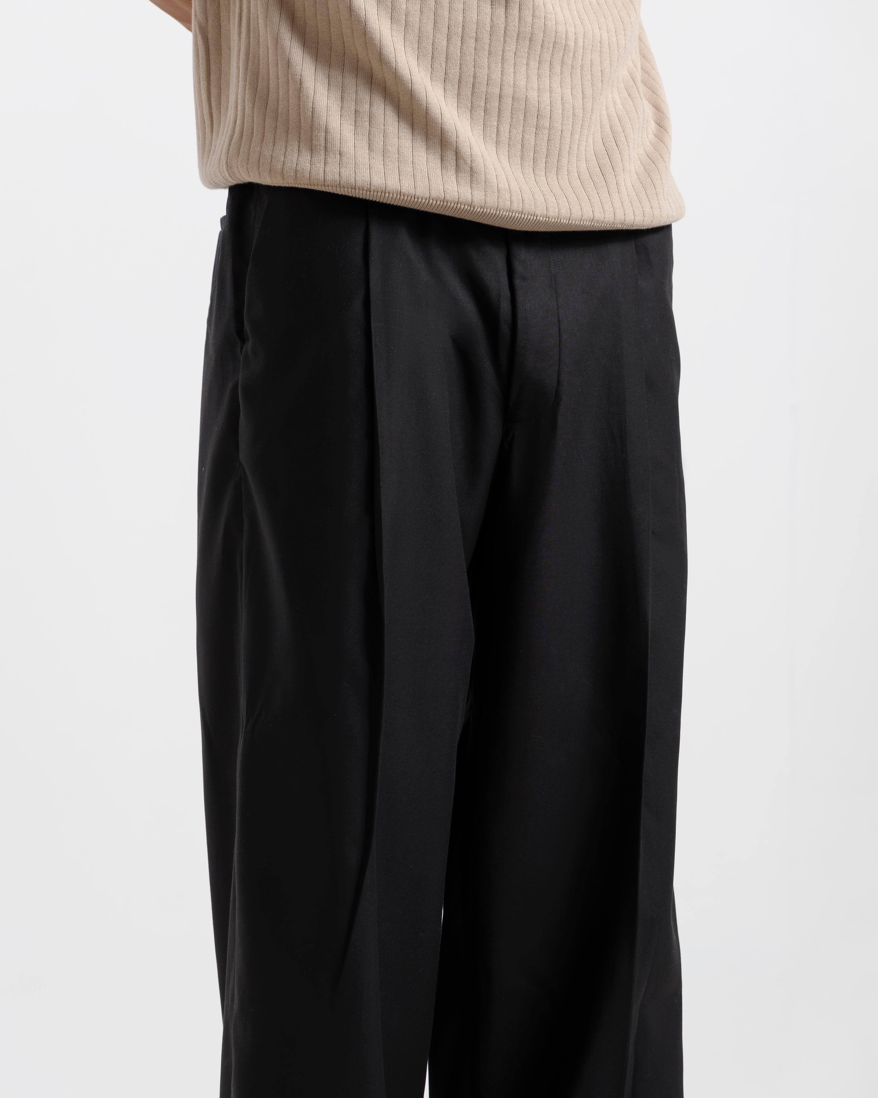 Tailored Wide Leg Pleated Pants