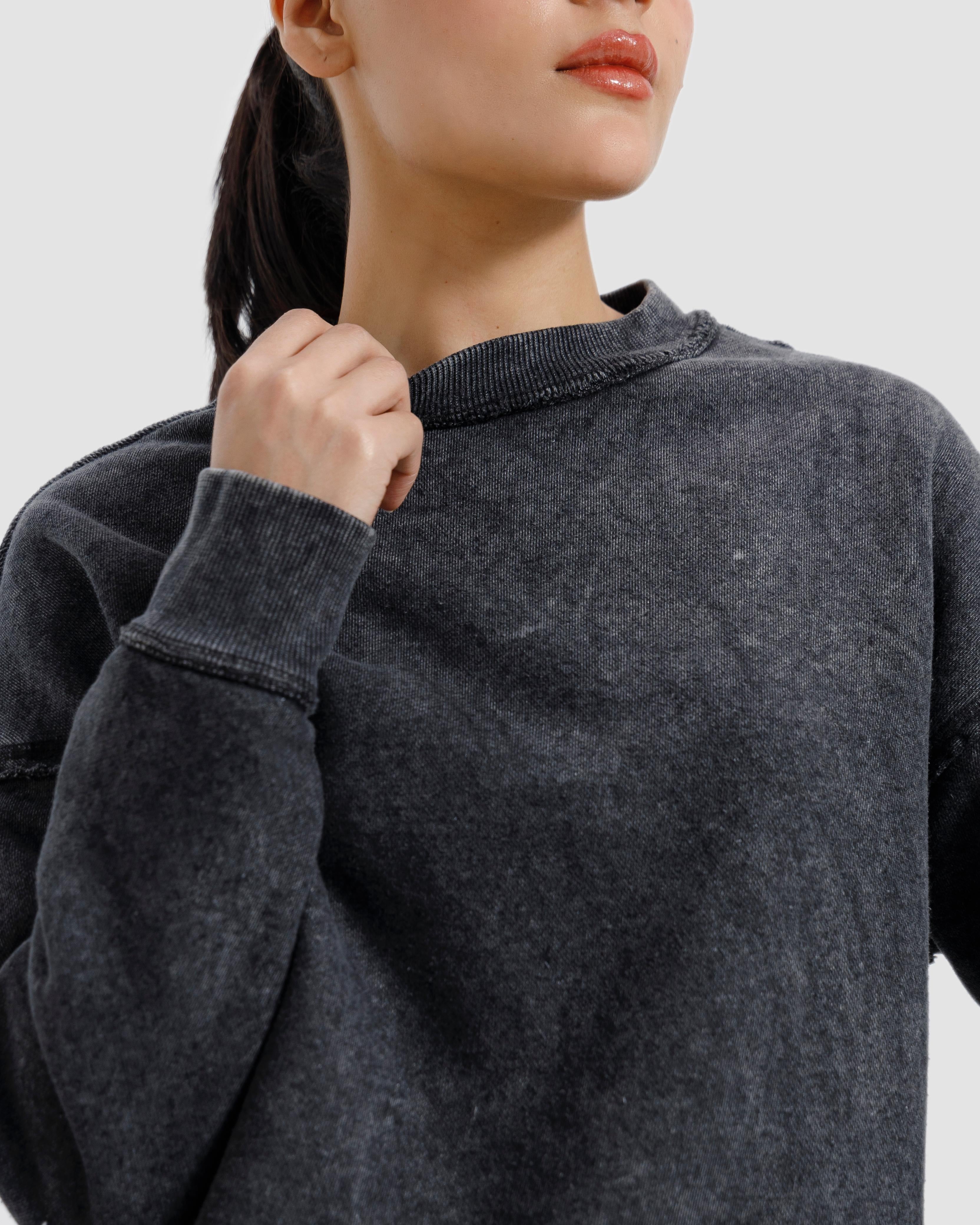 Raw Details Washed Boxy Sweatshirt