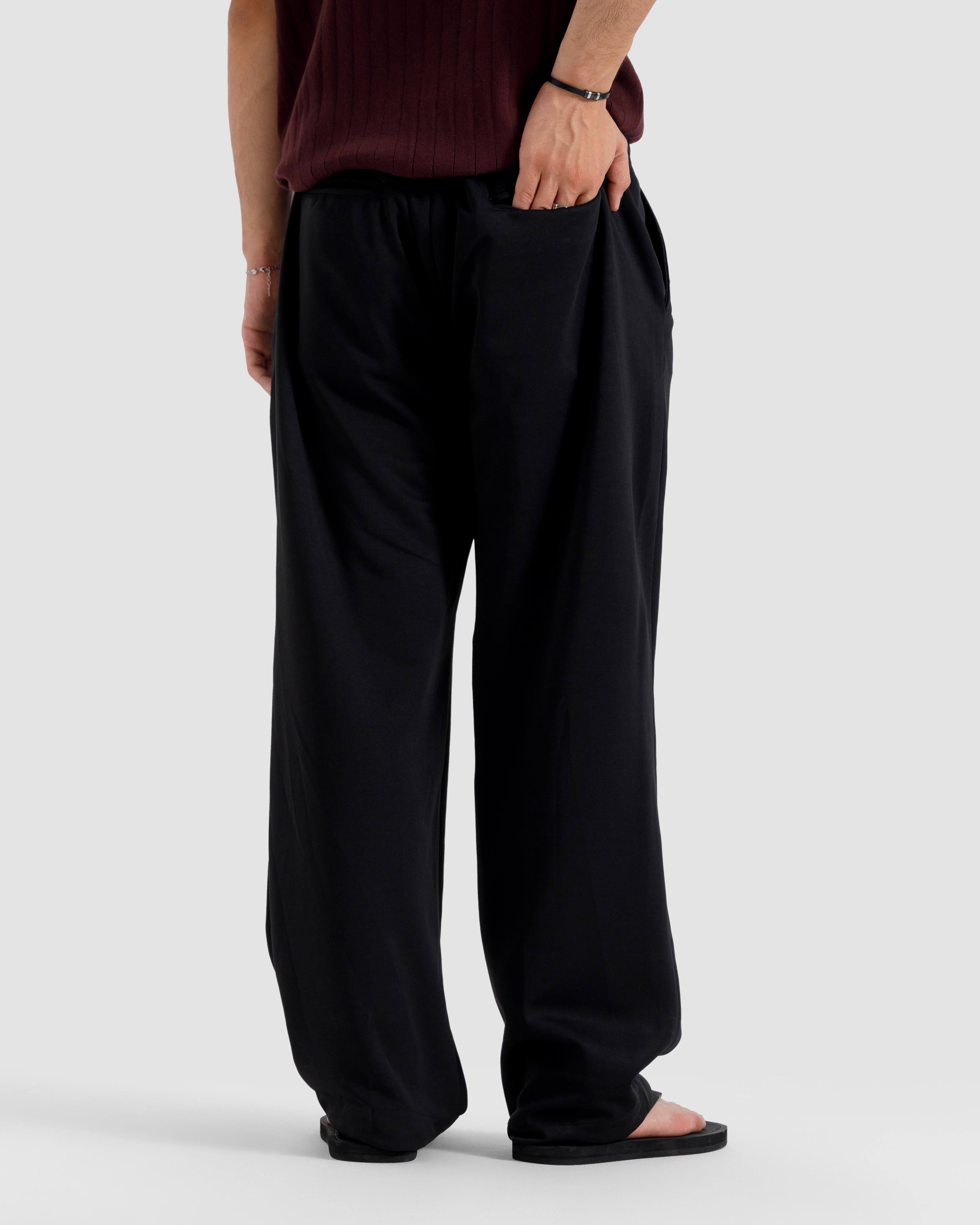 Straight Fit Tailored Pleated Pants