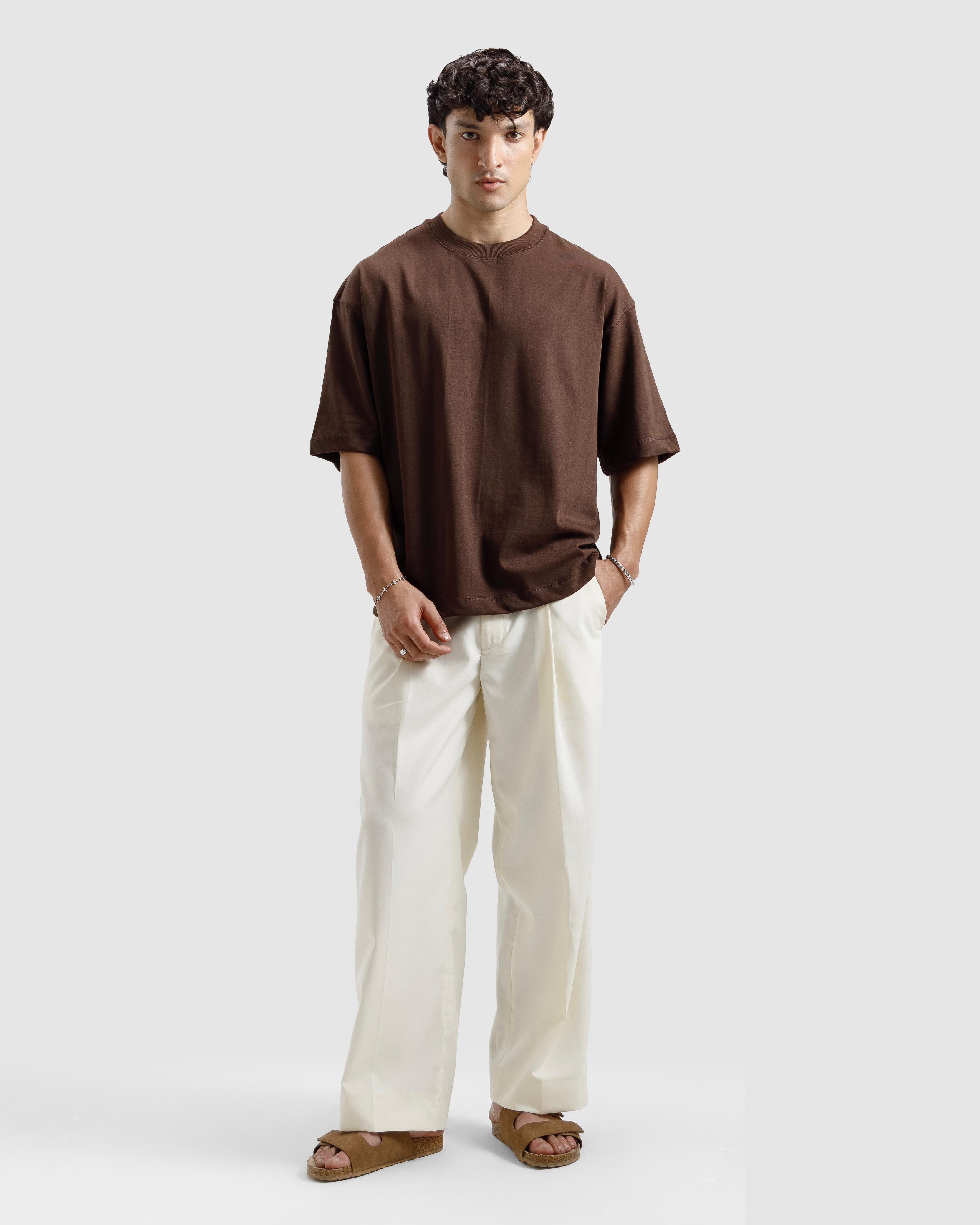 Boxy Seam Detail Basic Essential