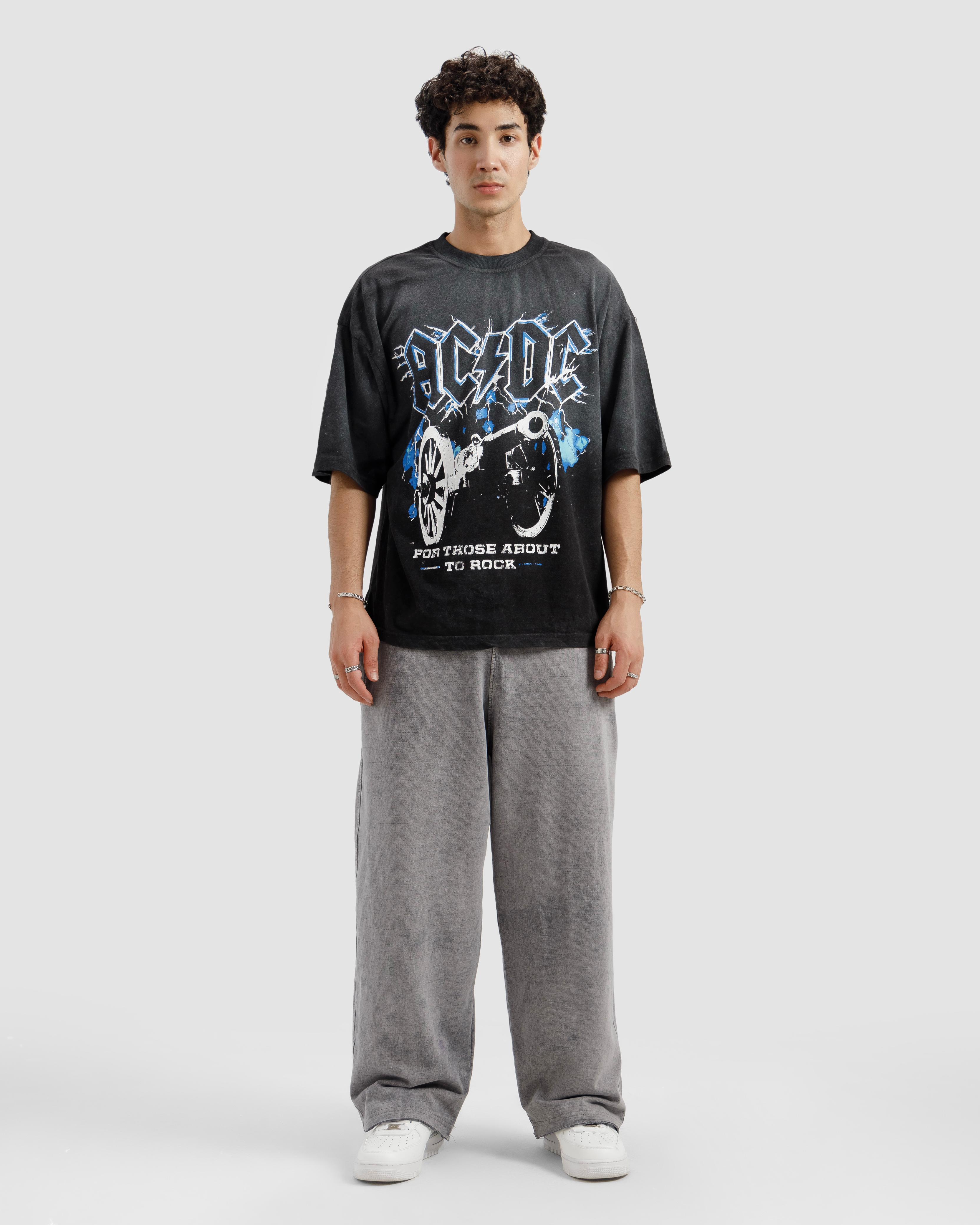Washed Faded ACDC Tshirt