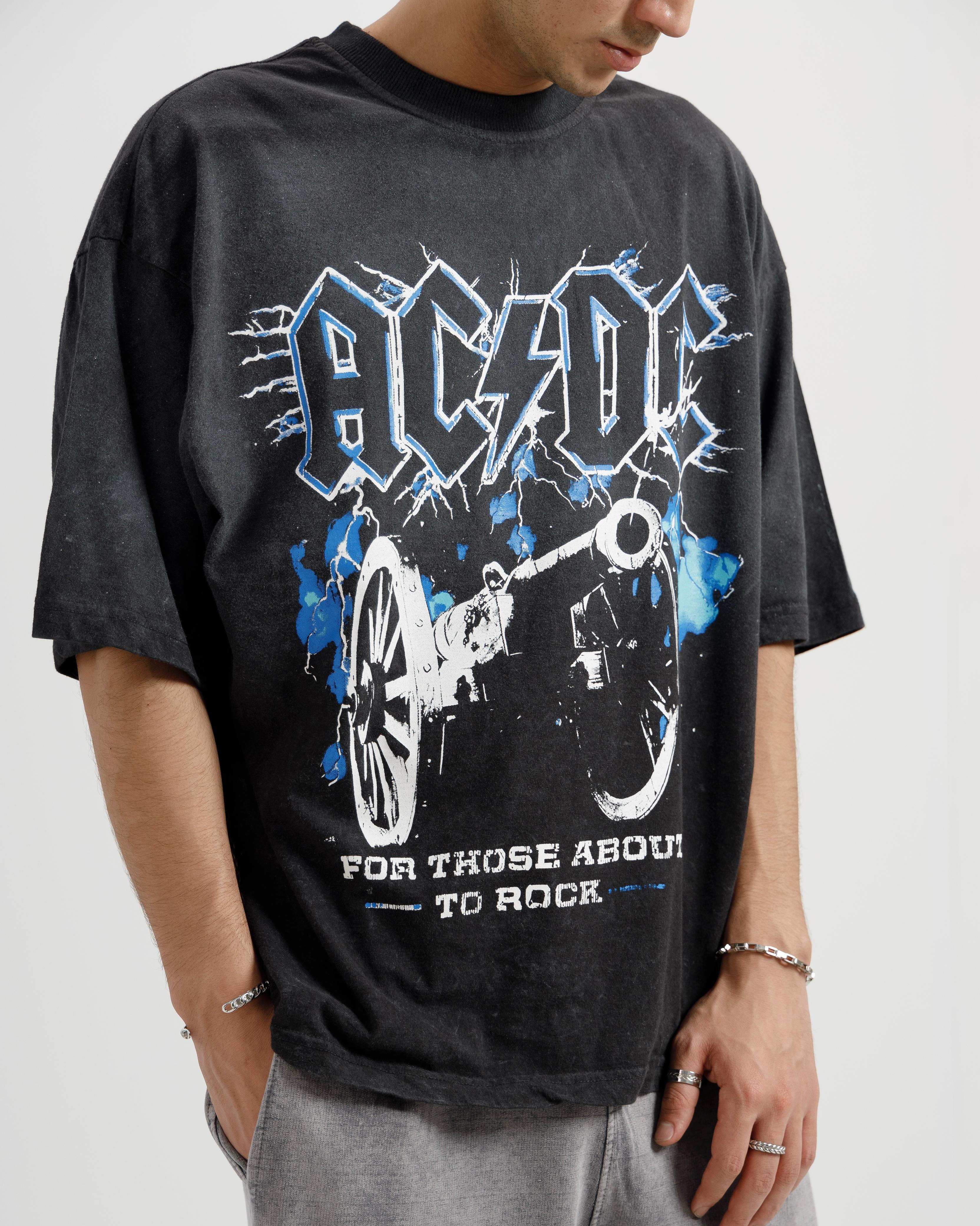 Washed Faded ACDC Tshirt