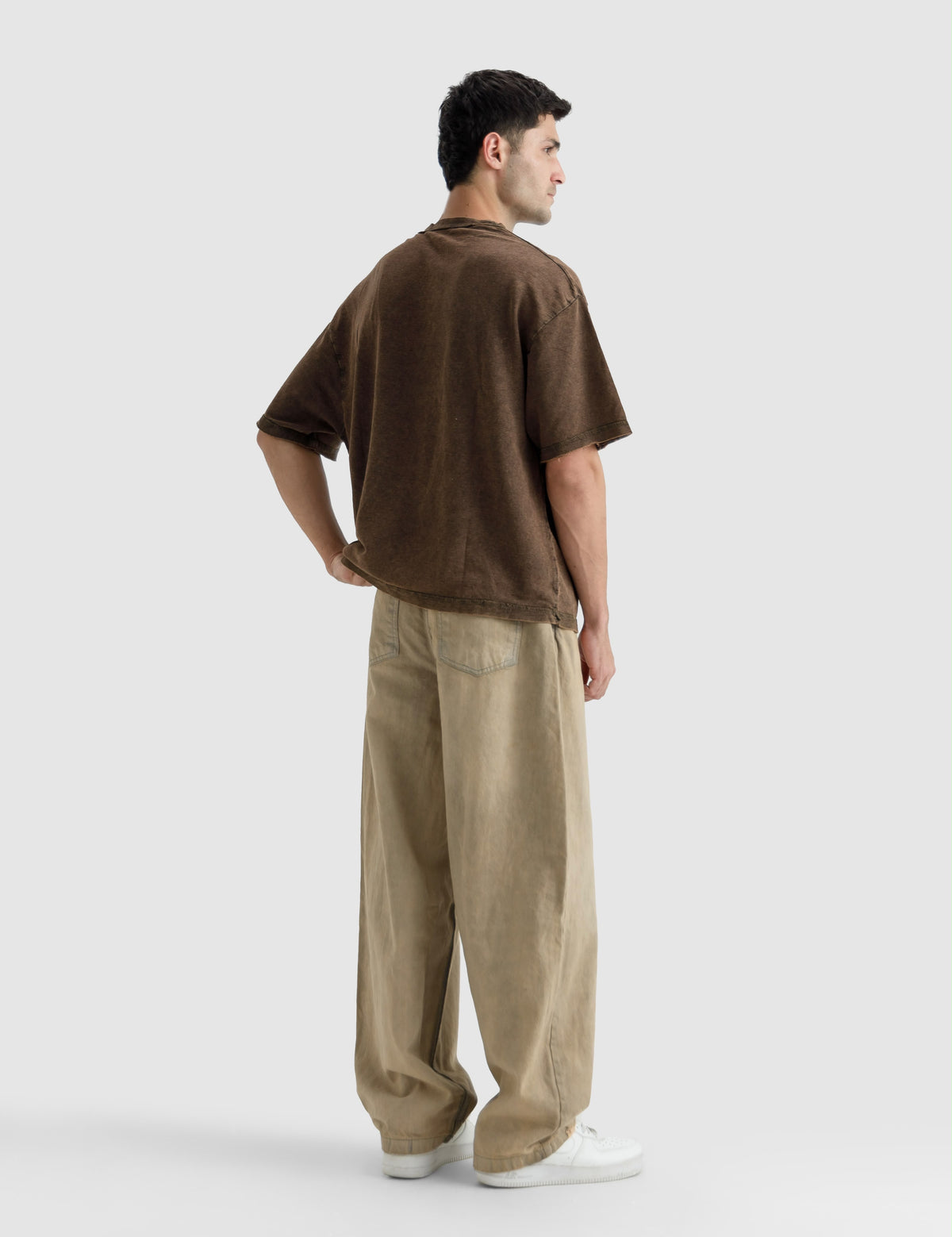 Washed Knit Basic Essential Tshirt