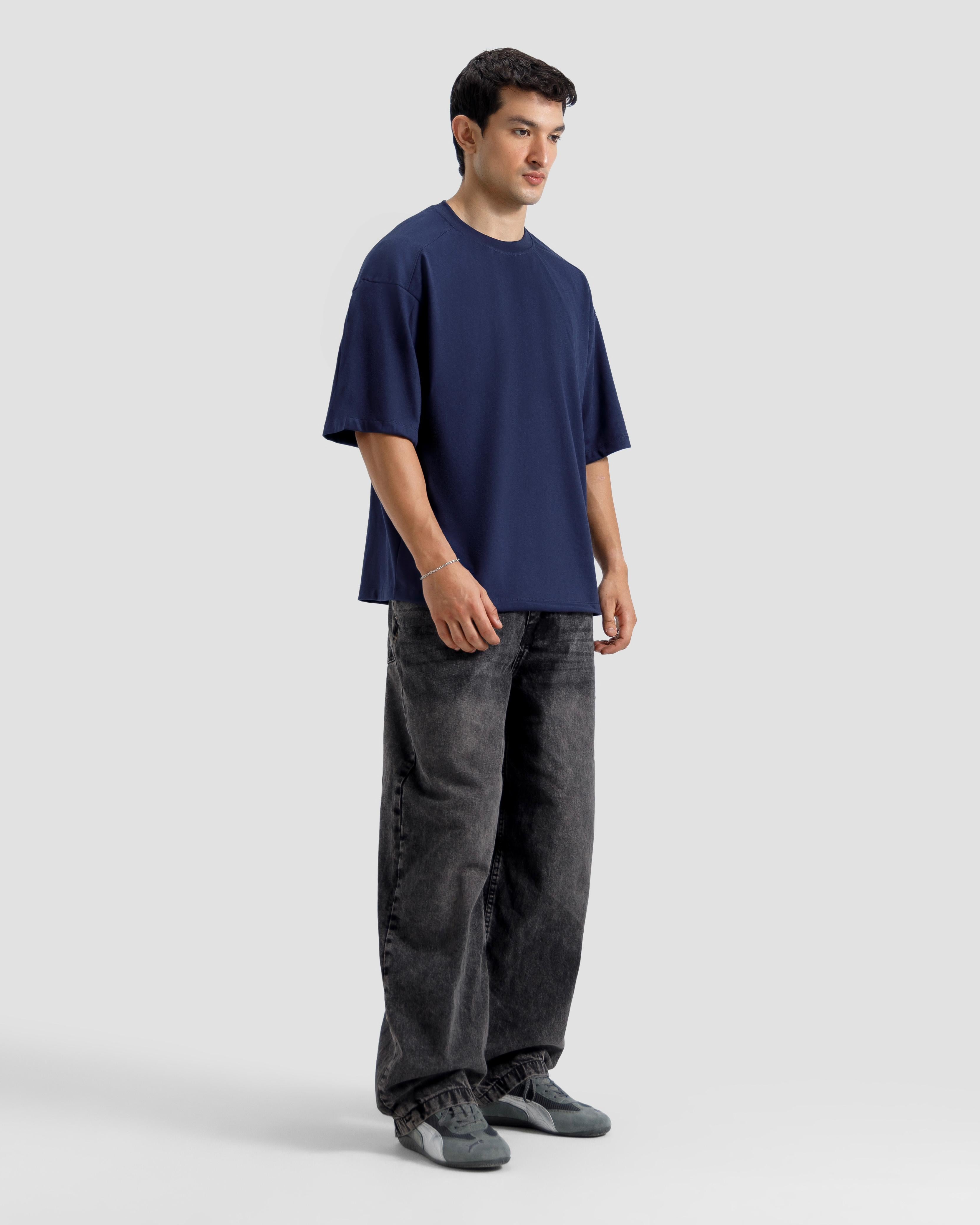 Boxy Shoulder Detail Basic Essential