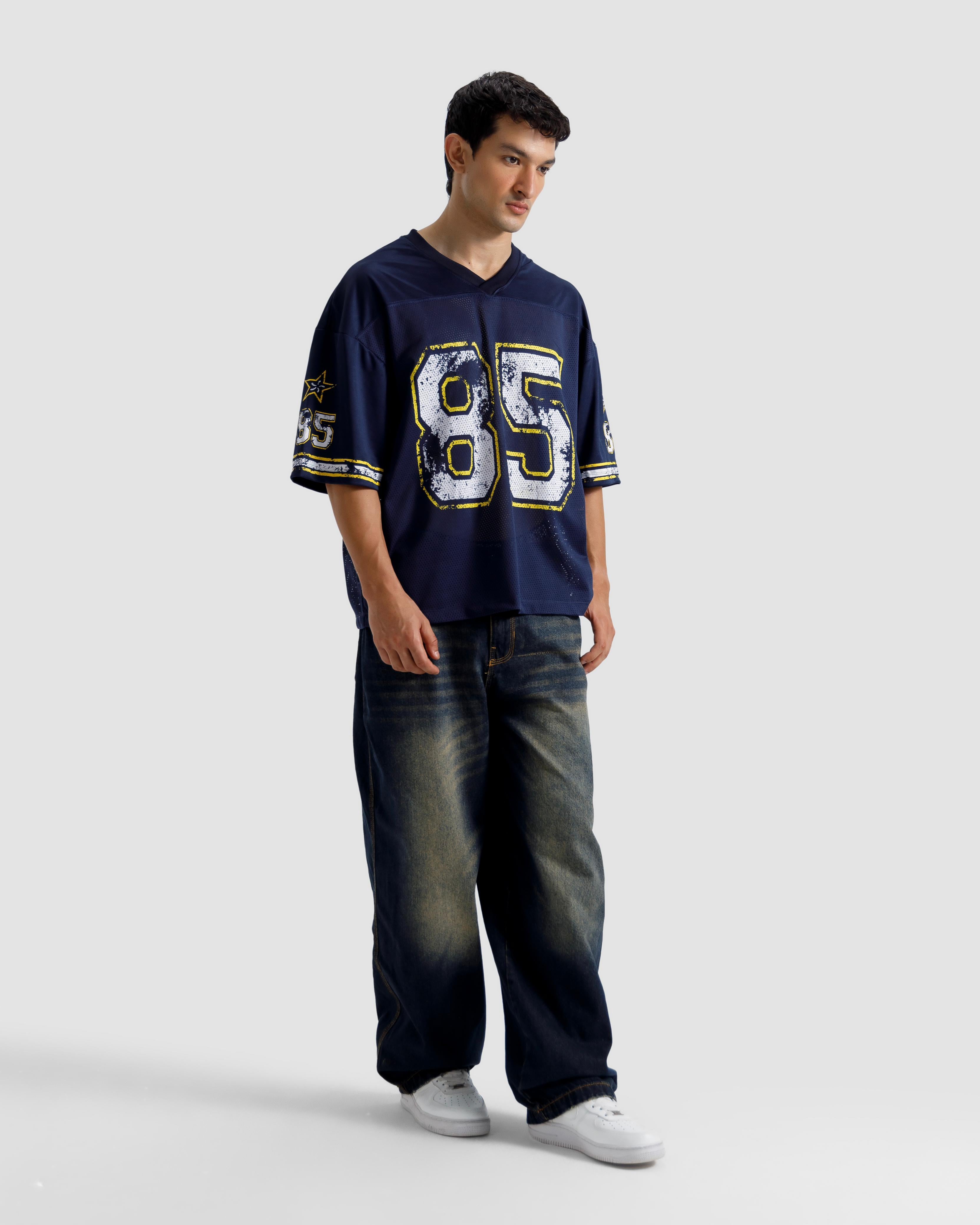 85 Varsity Print Mesh Tshirt