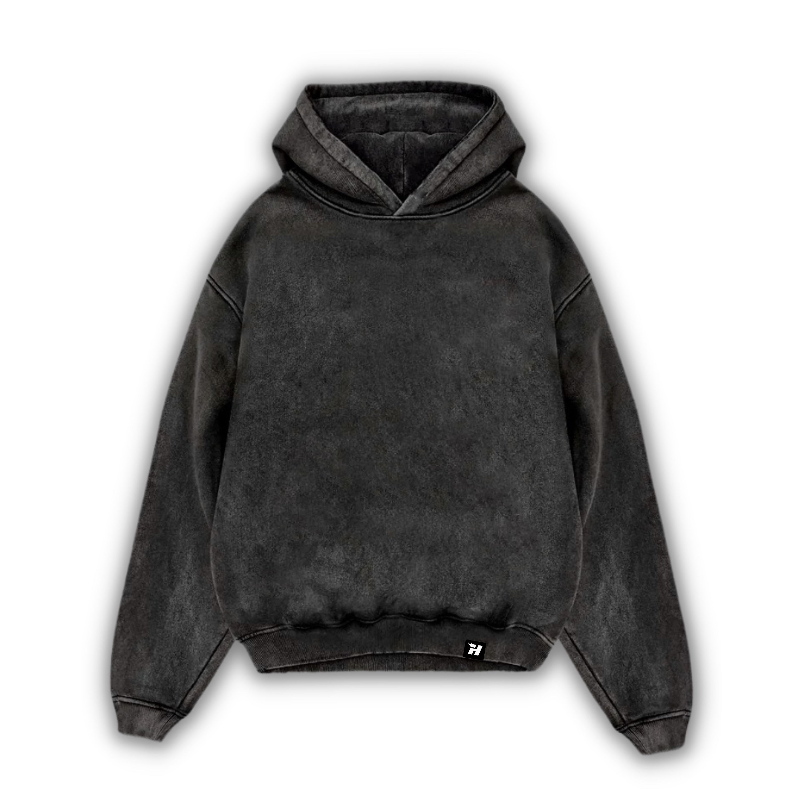 Washed Dark Grey Hoodie