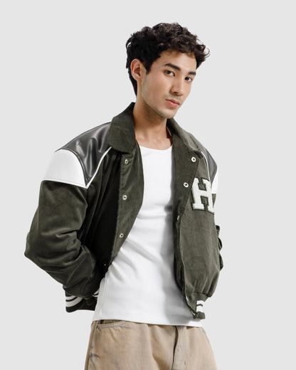 Corduroy Varsity Jacket