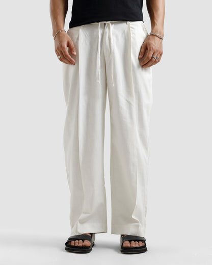 Tailored Linen Pleated Pants