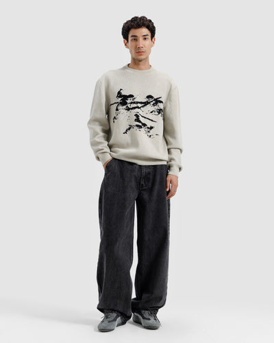 Cupid Jacquard Knitted Sweater