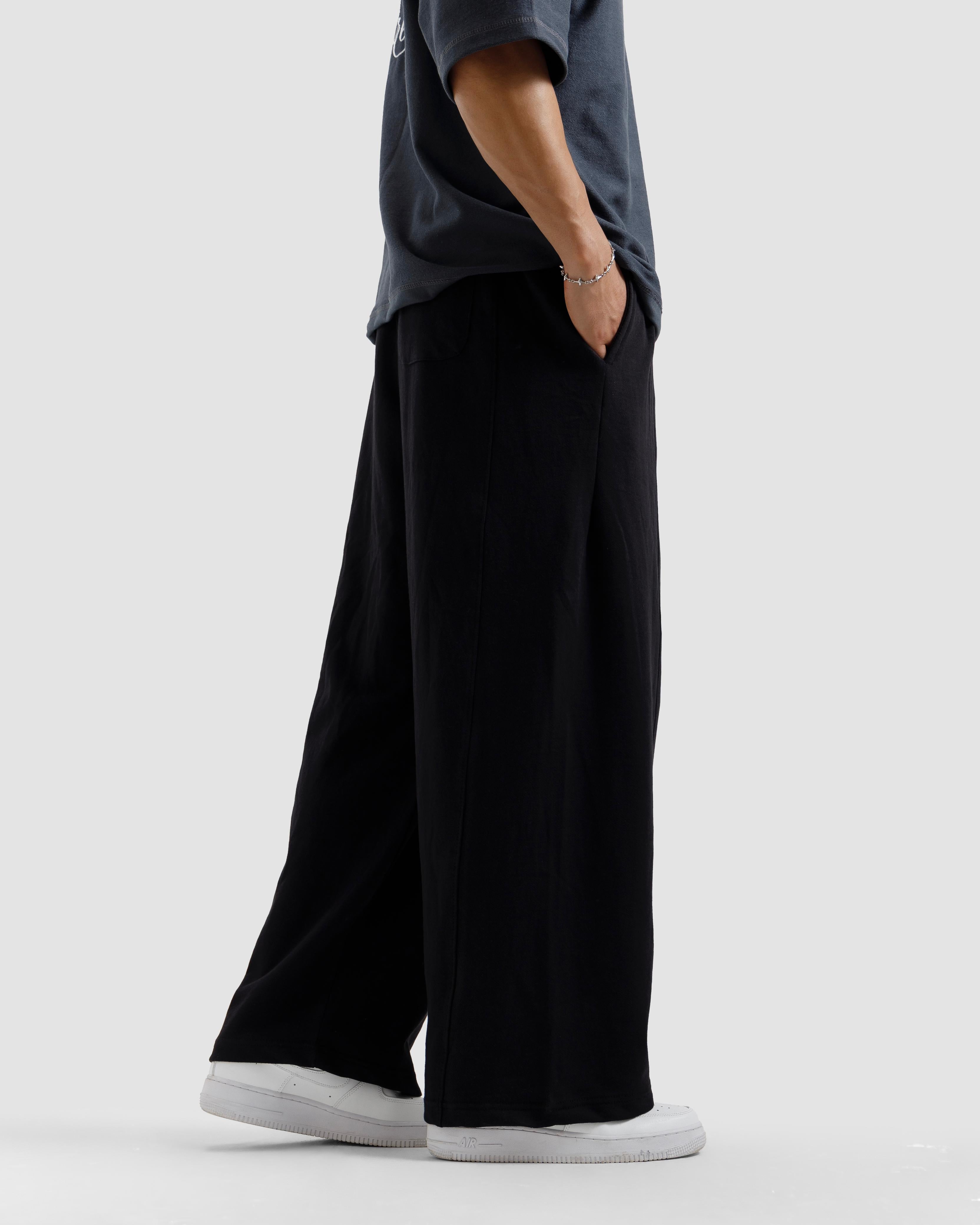 Straight-Leg Baggy Trousers