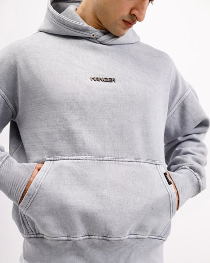 Washed Grey Essential Hoodie