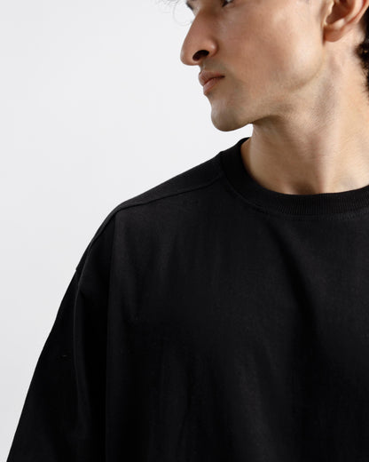 Boxy Shoulder Detail Basic Essential