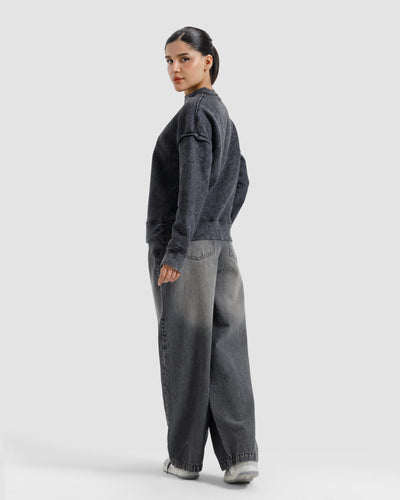 Raw Details Washed Boxy Sweatshirt