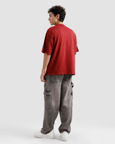 Washed Maroon Essential Tshirt